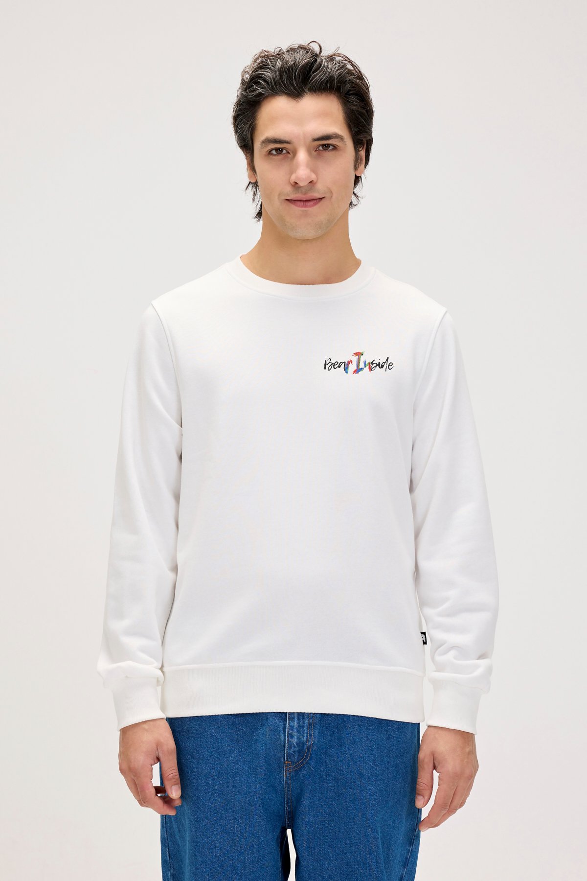 SPLASHY CREWNECK PRINTED CREWNECK OFF-WHITE  ERKEK SWEATSHIRT SPLASHY CREWNECKSPLASHY CREWNECK