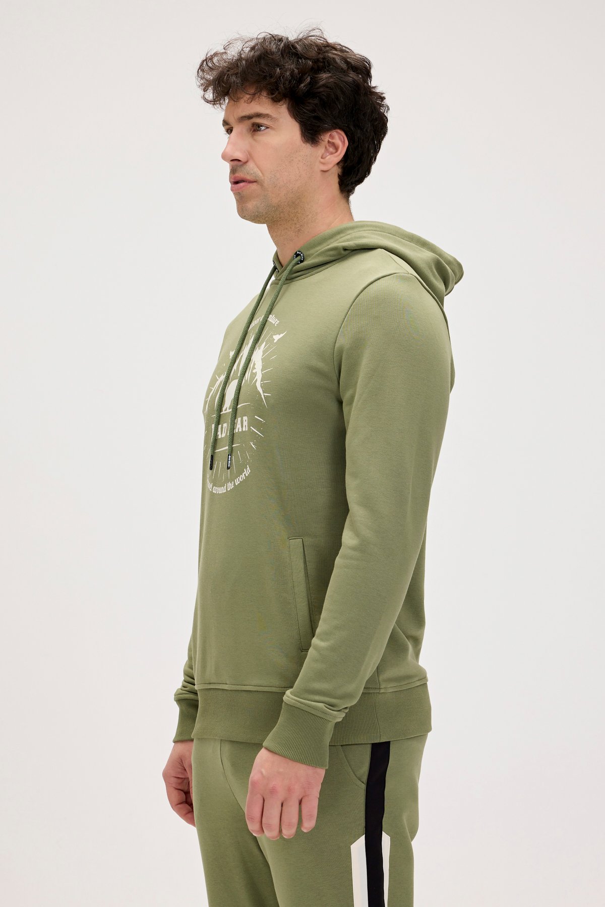 STEVE HOODIE PRINTED HOODIE THYME  ERKEK SWEATSHIRT STEVE HOODIESTEVE HOODIE