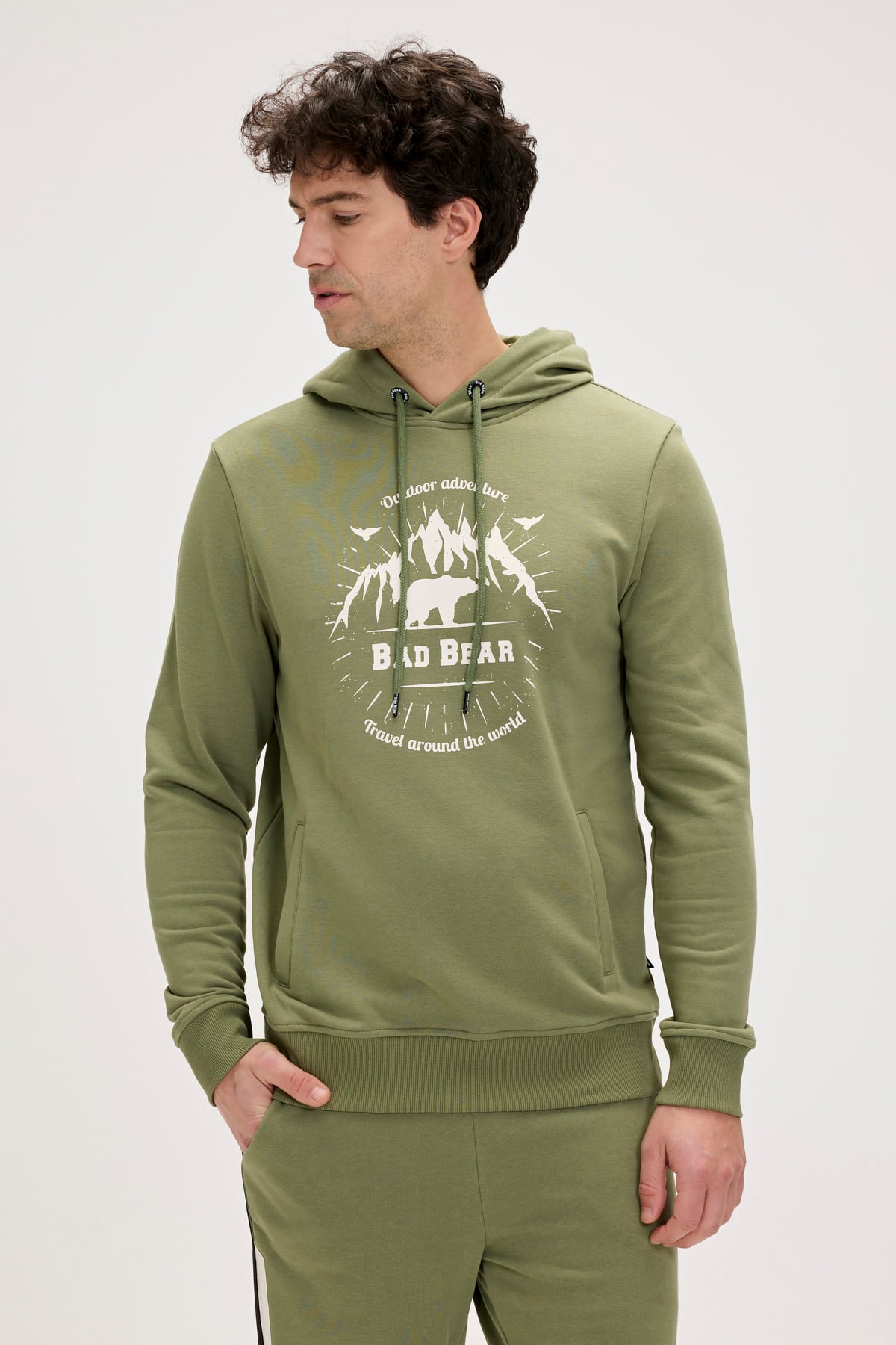 STEVE HOODIE PRINTED HOODIE THYME  ERKEK SWEATSHIRT STEVE HOODIESTEVE HOODIE