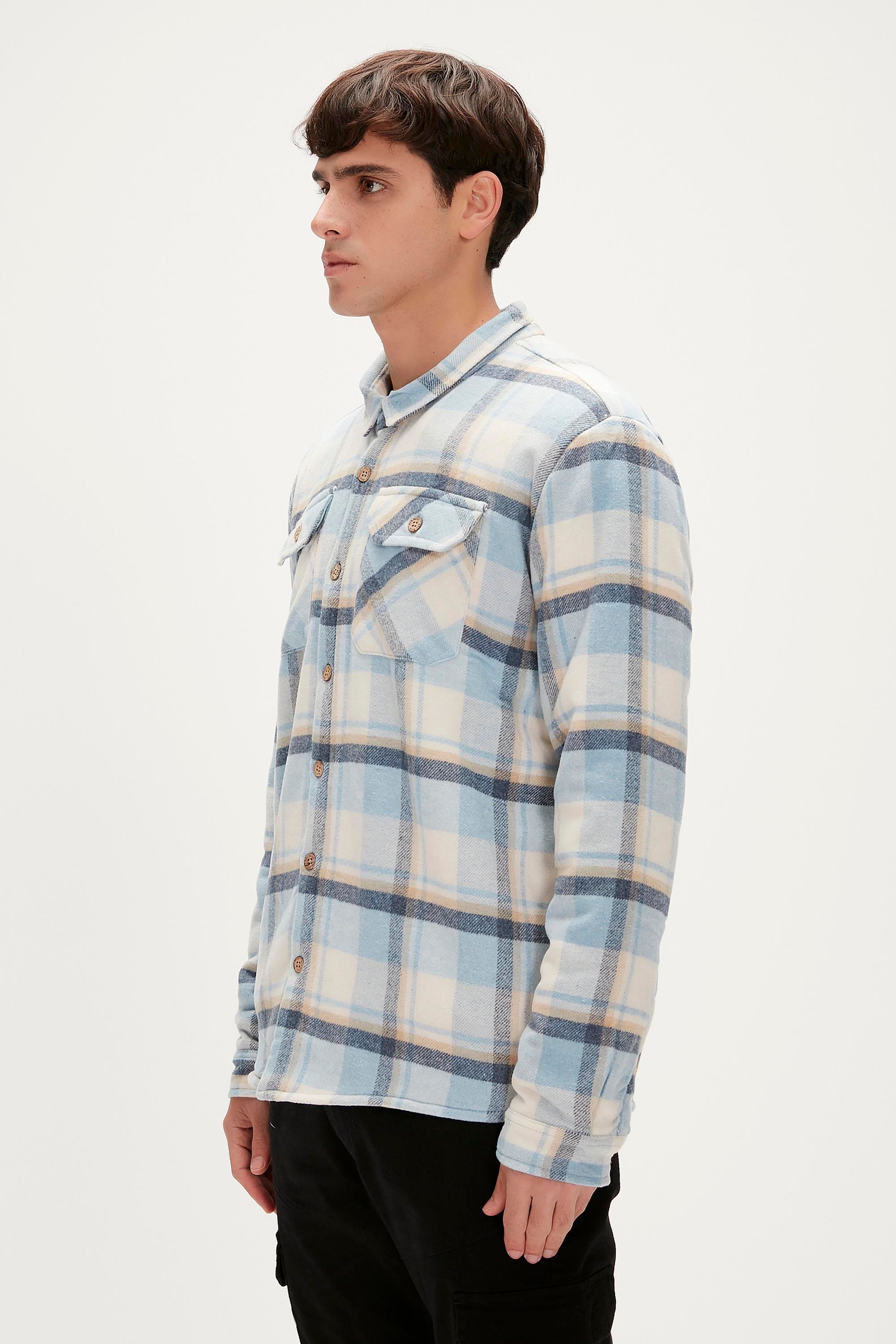 Thomas Blue Men's Flannel Overshirt