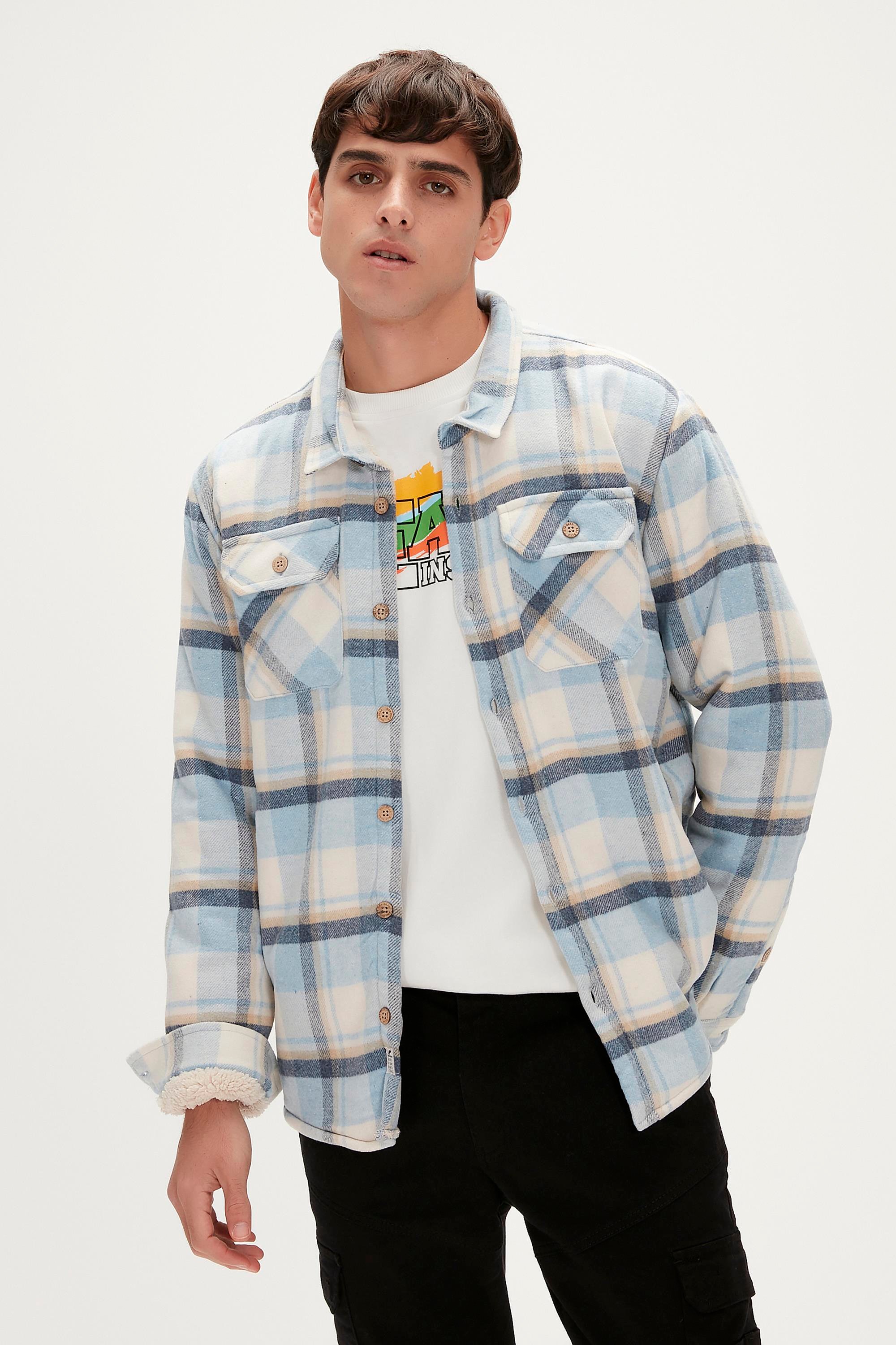 Thomas Blue Men's Flannel Overshirt