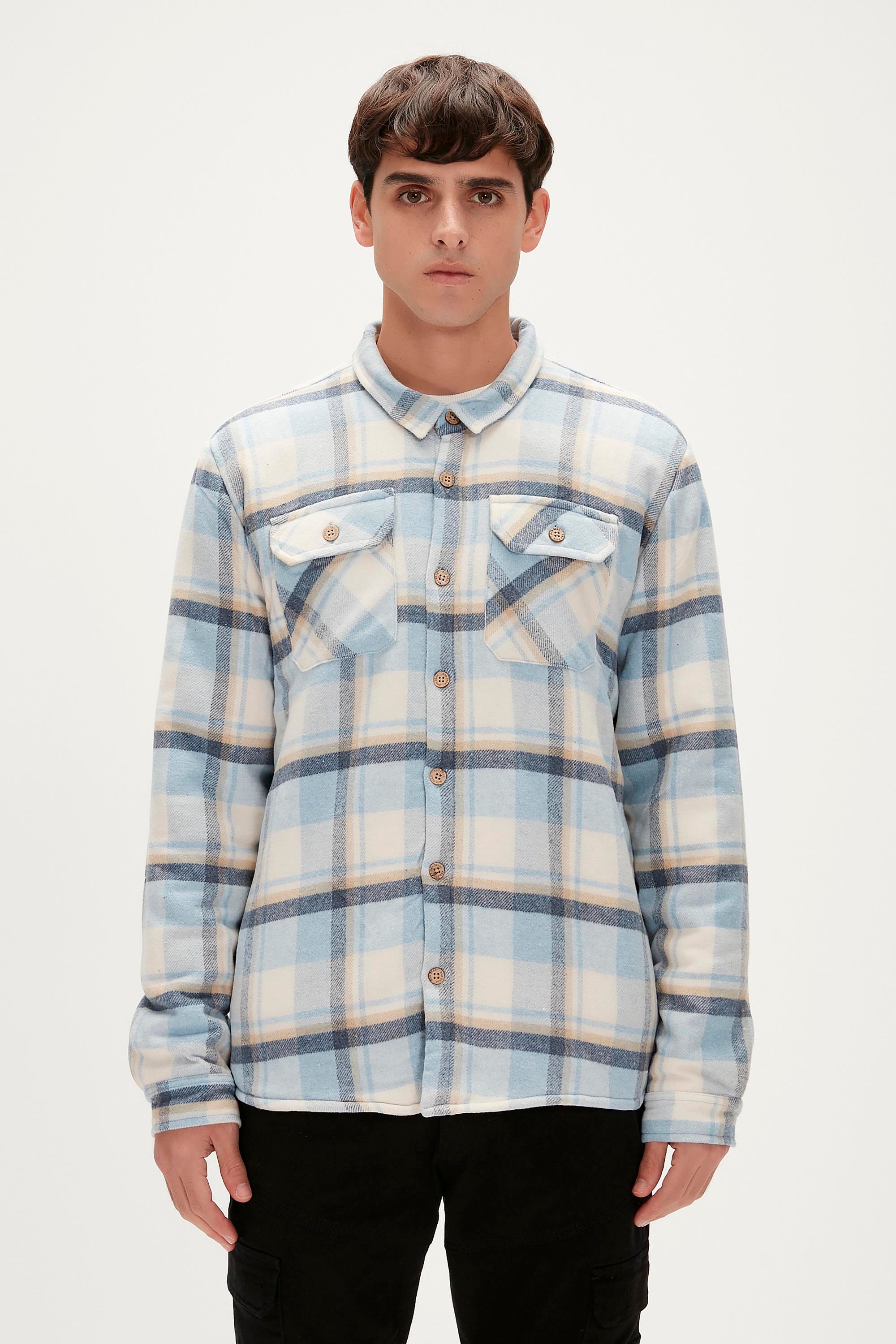 Thomas Blue Men's Flannel Overshirt