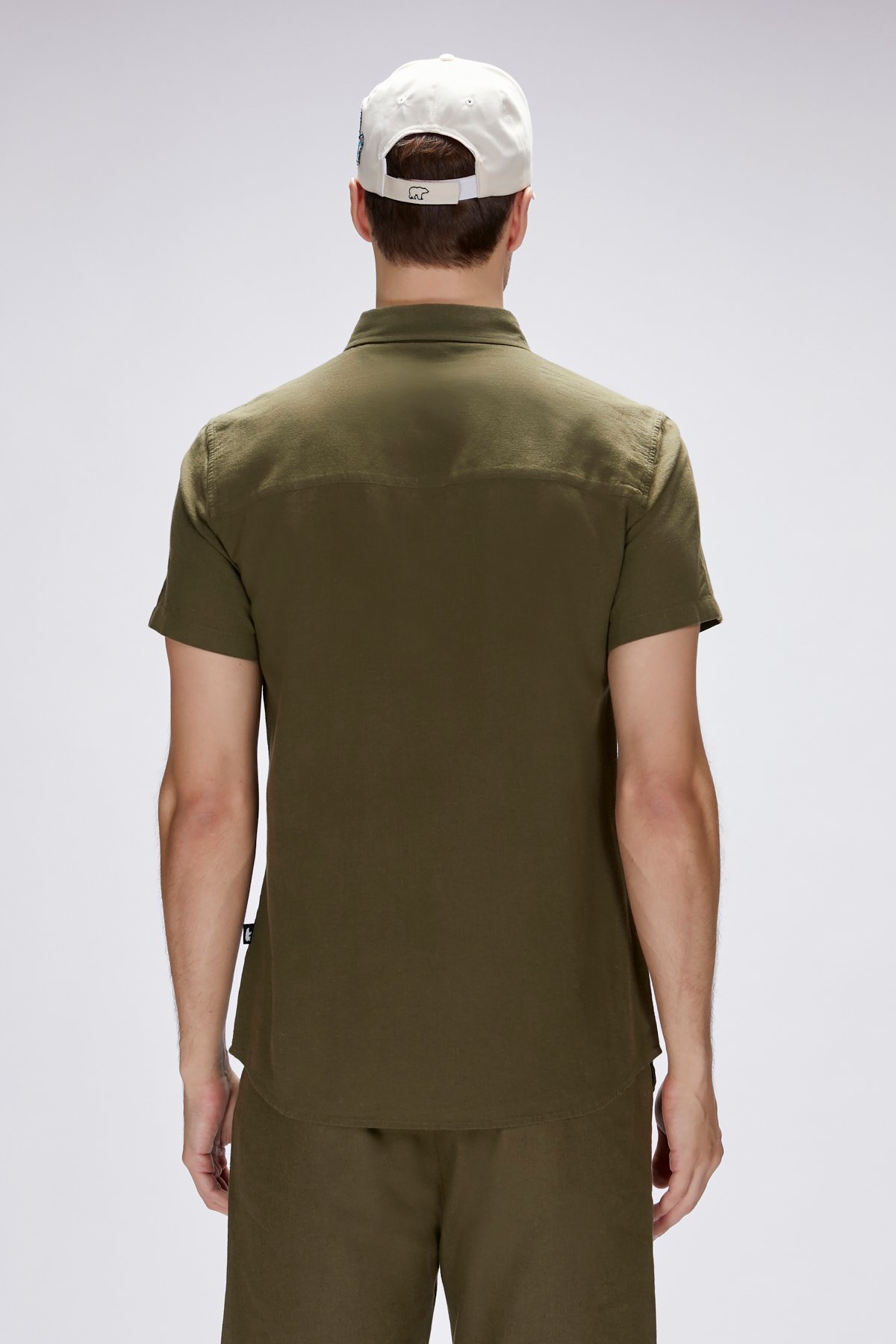 Tindra Haki Kısa Kollu Erkek Gömlek