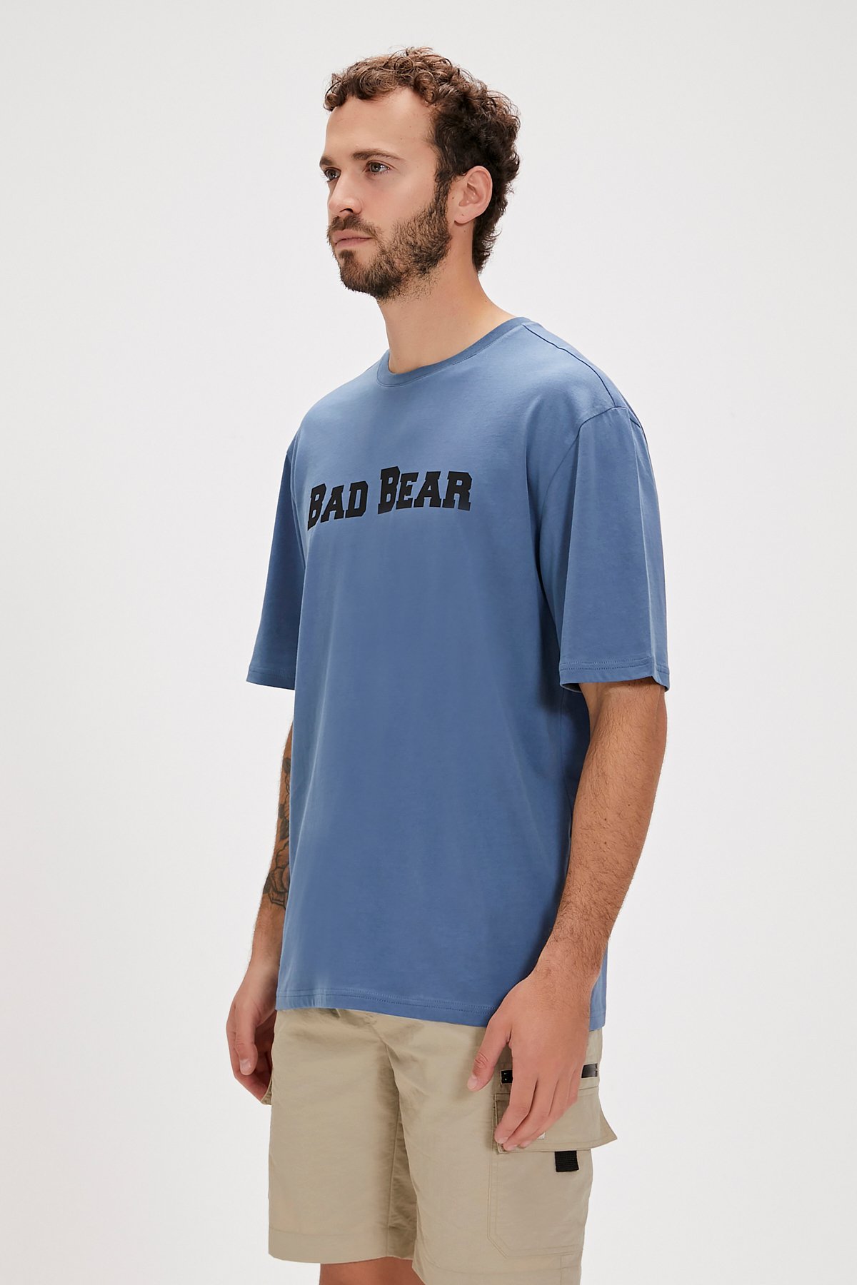 Title Element Mavi Logo Baskılı Basic Erkek Tişört