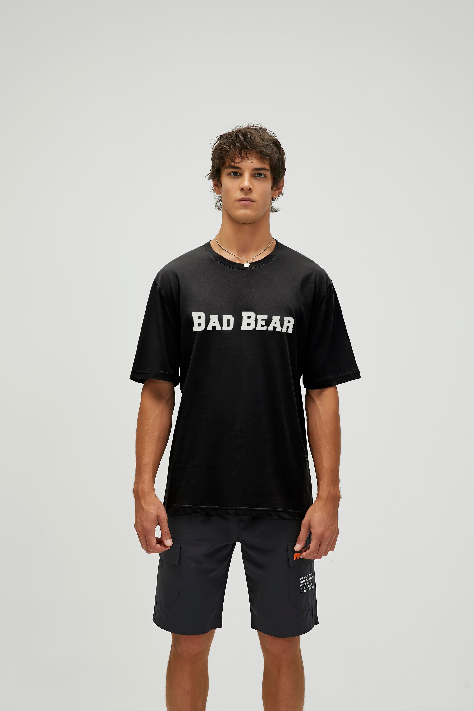 Title Oversize Black Basic Men's T-Shirt