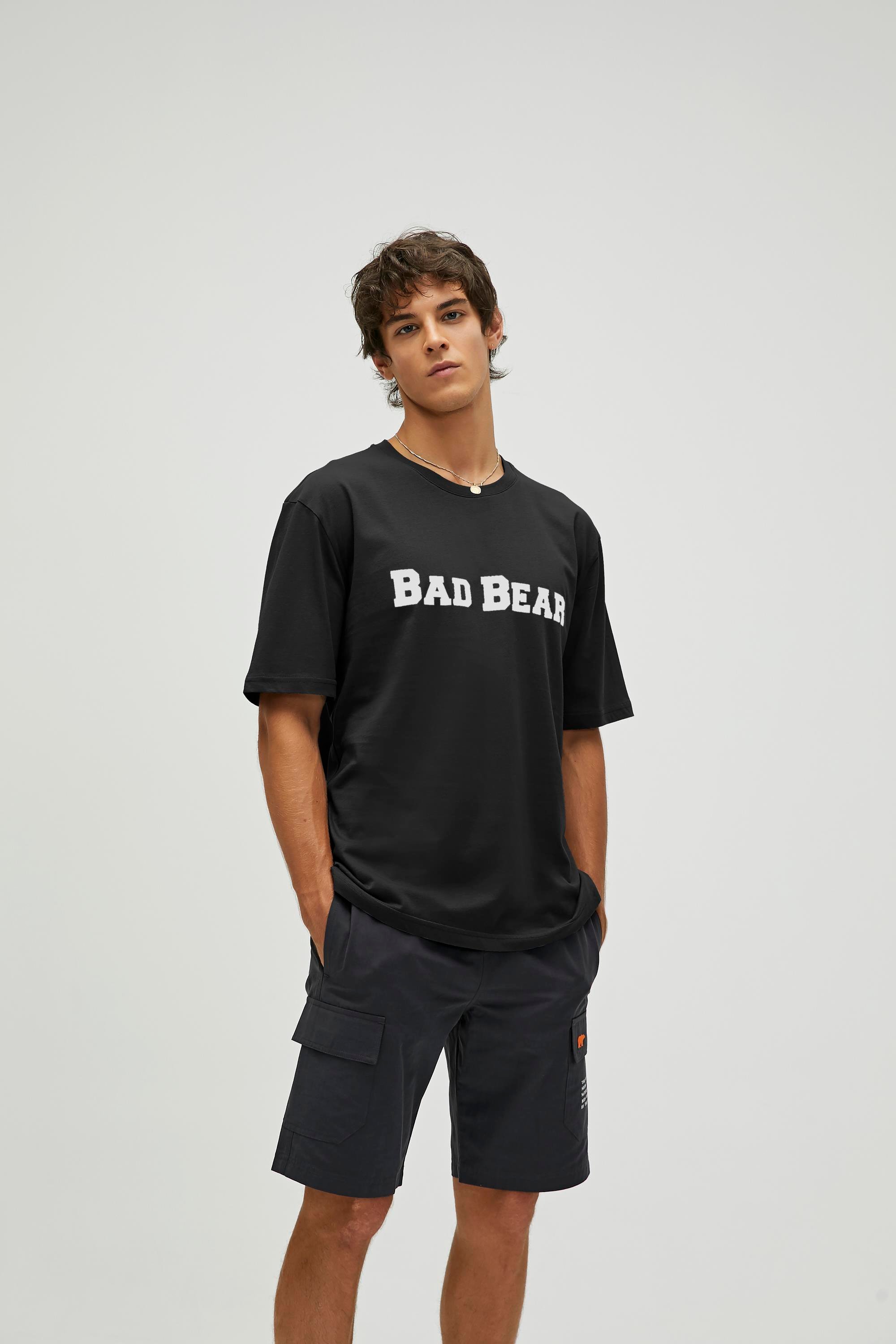 Title Oversize Black Basic Men's T-Shirt