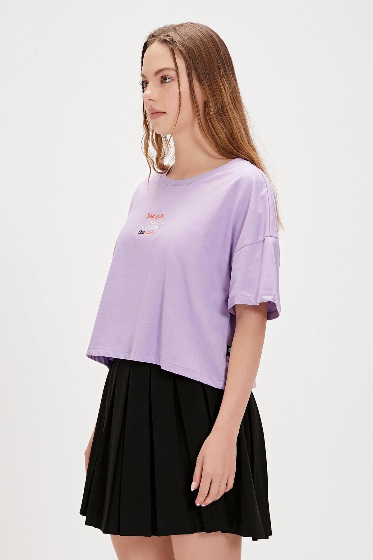 Town Mor Baskılı Kadın Tişört