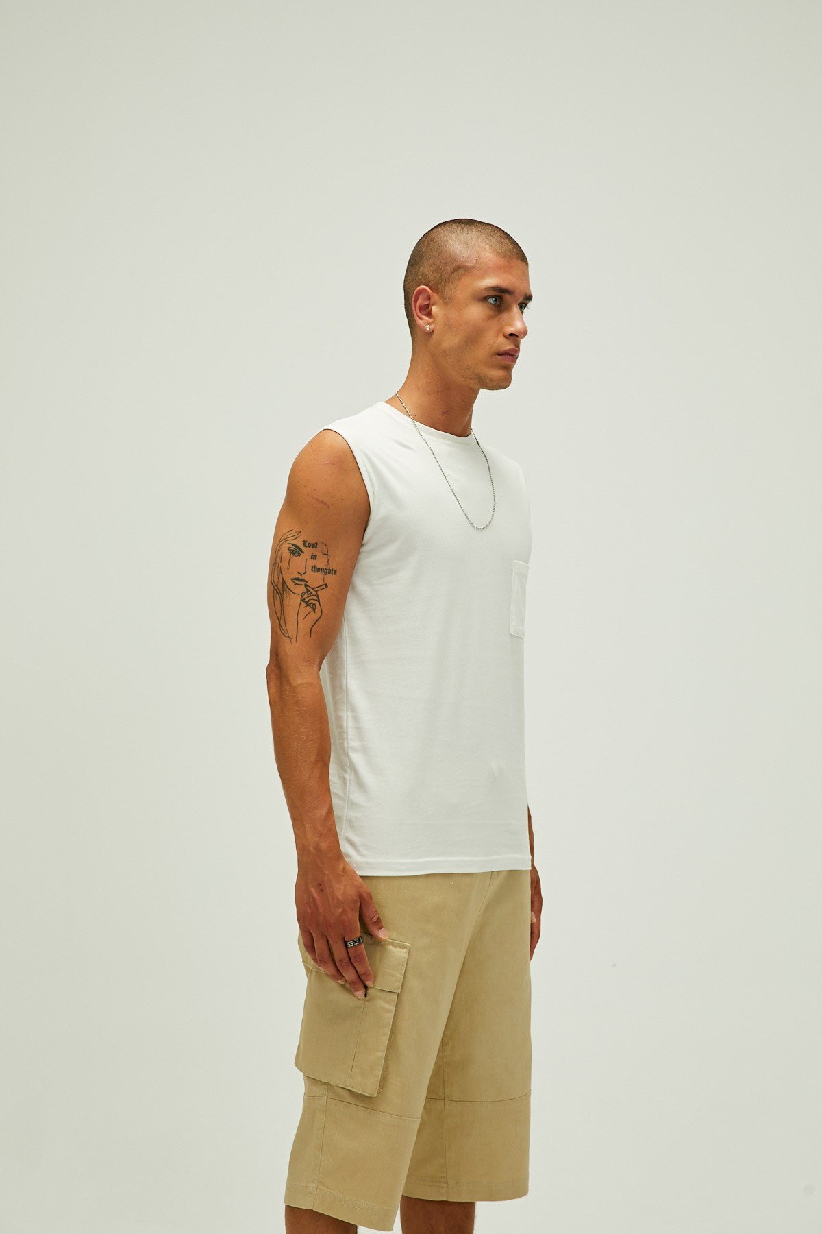 Trıbe Tank-Top Off-Whıte