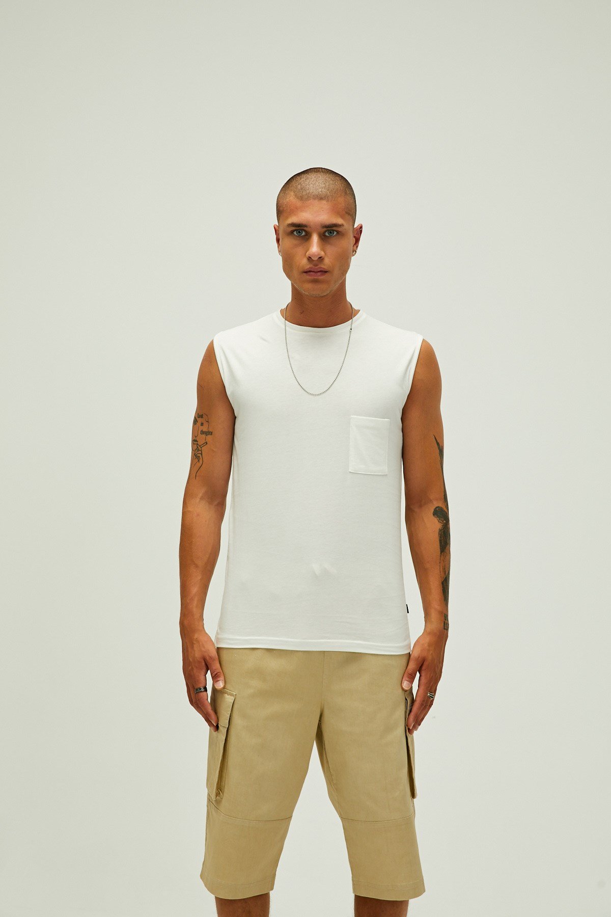 Trıbe Tank-Top Off-Whıte