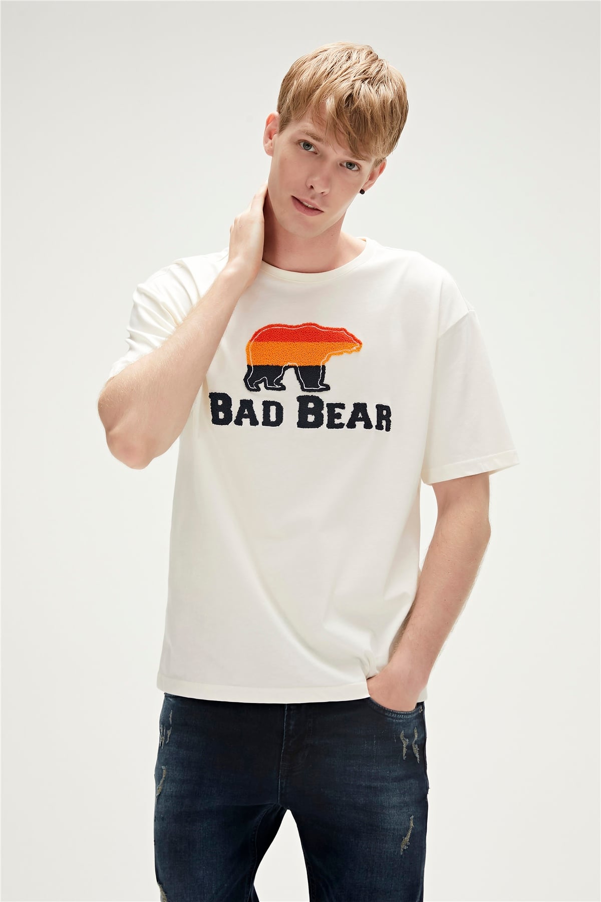 TRIPART T-SHIRT BEYAZ