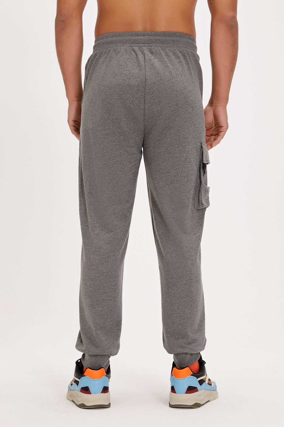 Valencia Pants Koyu Gri Kargo Cep Erkek Eşofman Altı