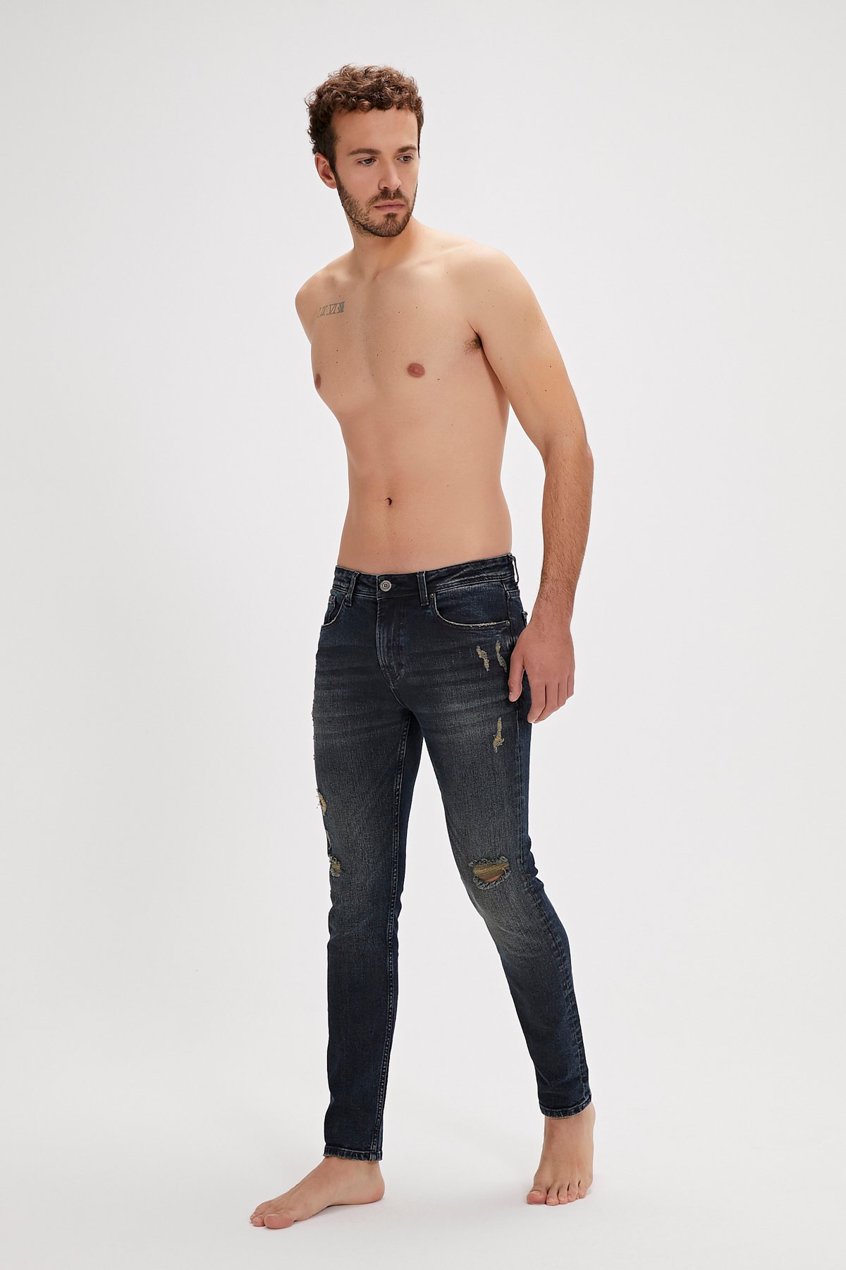 Xavier Night Green Men's Jeans