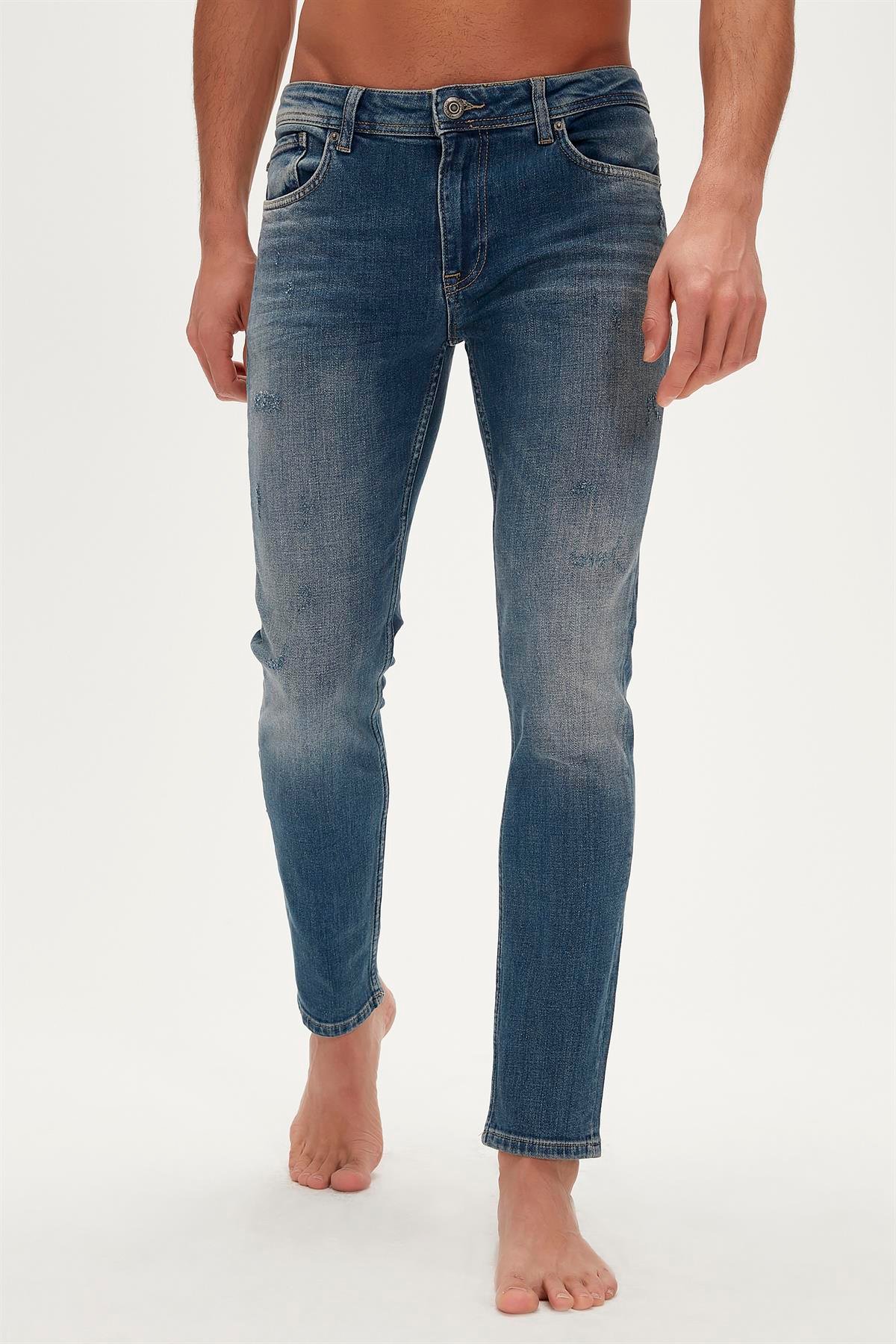 Xavier Jeans Okyanus Mavi Erkek Denim Pantolon