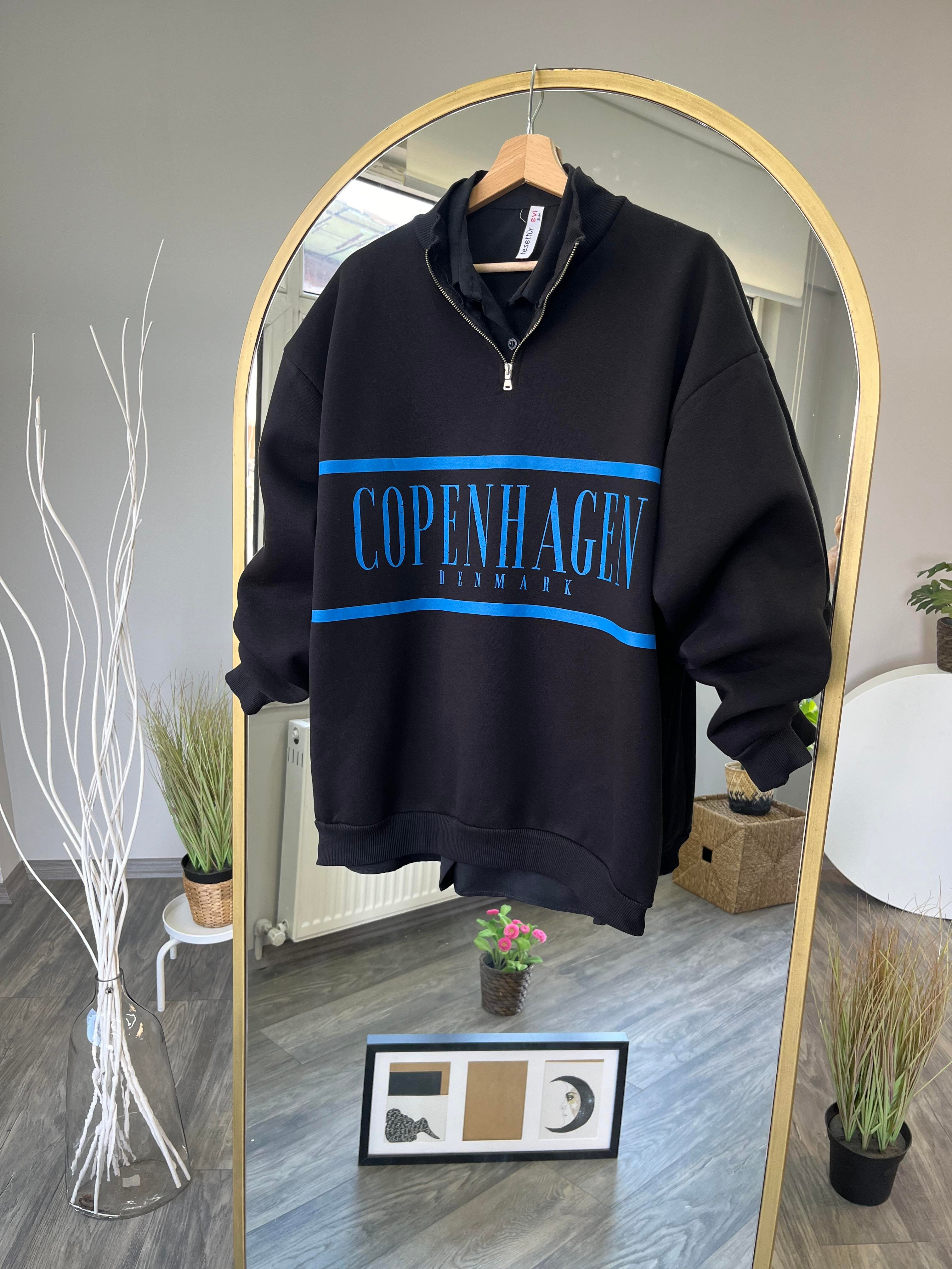 as copenhagen baskılı sweat