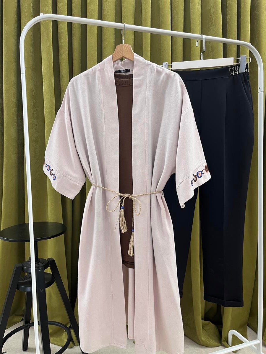 ma arkası işlemeli kimono 