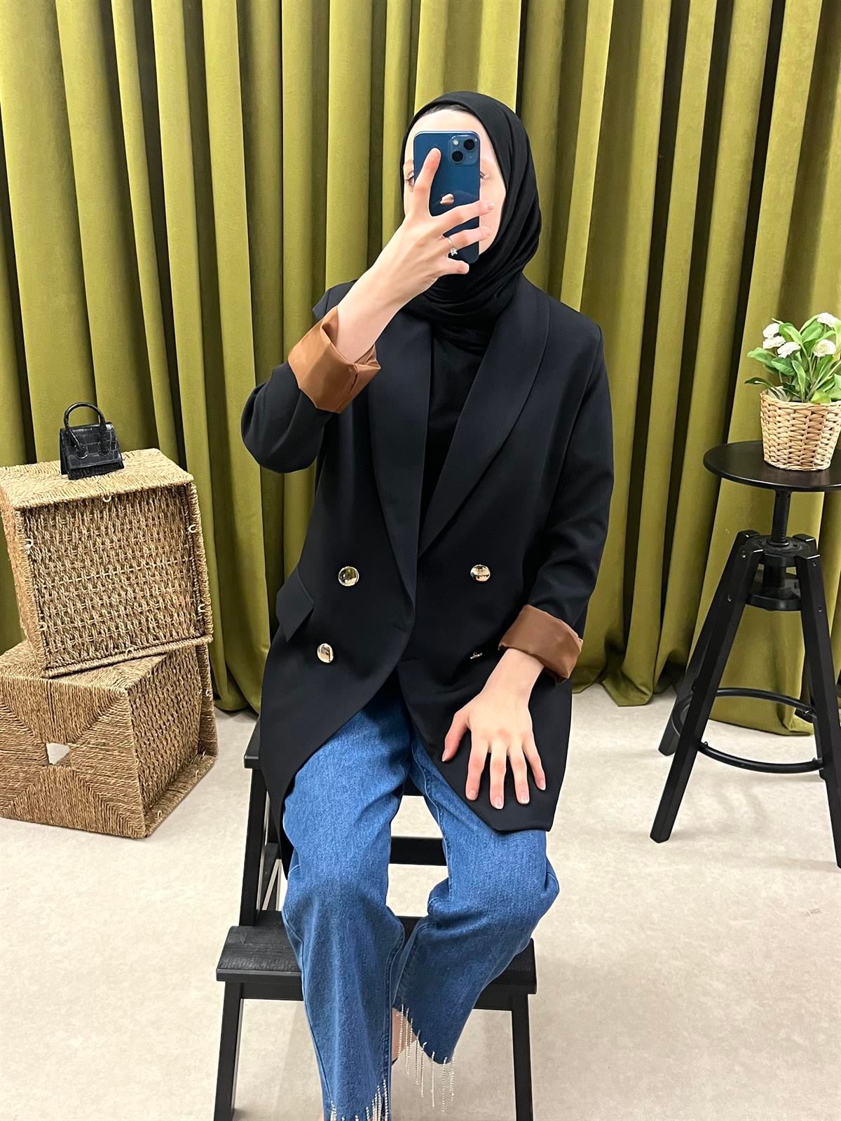 ma blazer ceket siyah