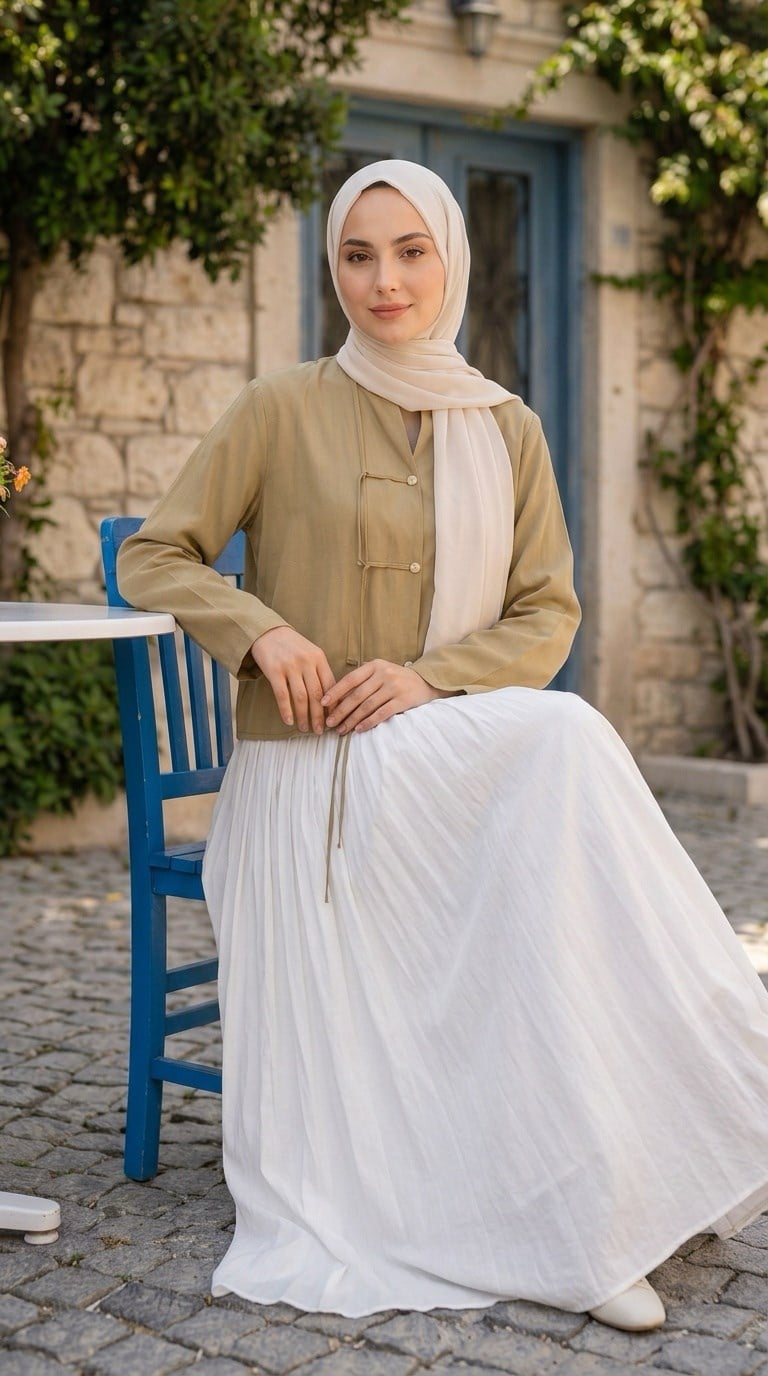 Ms İpli Ceket yeşil