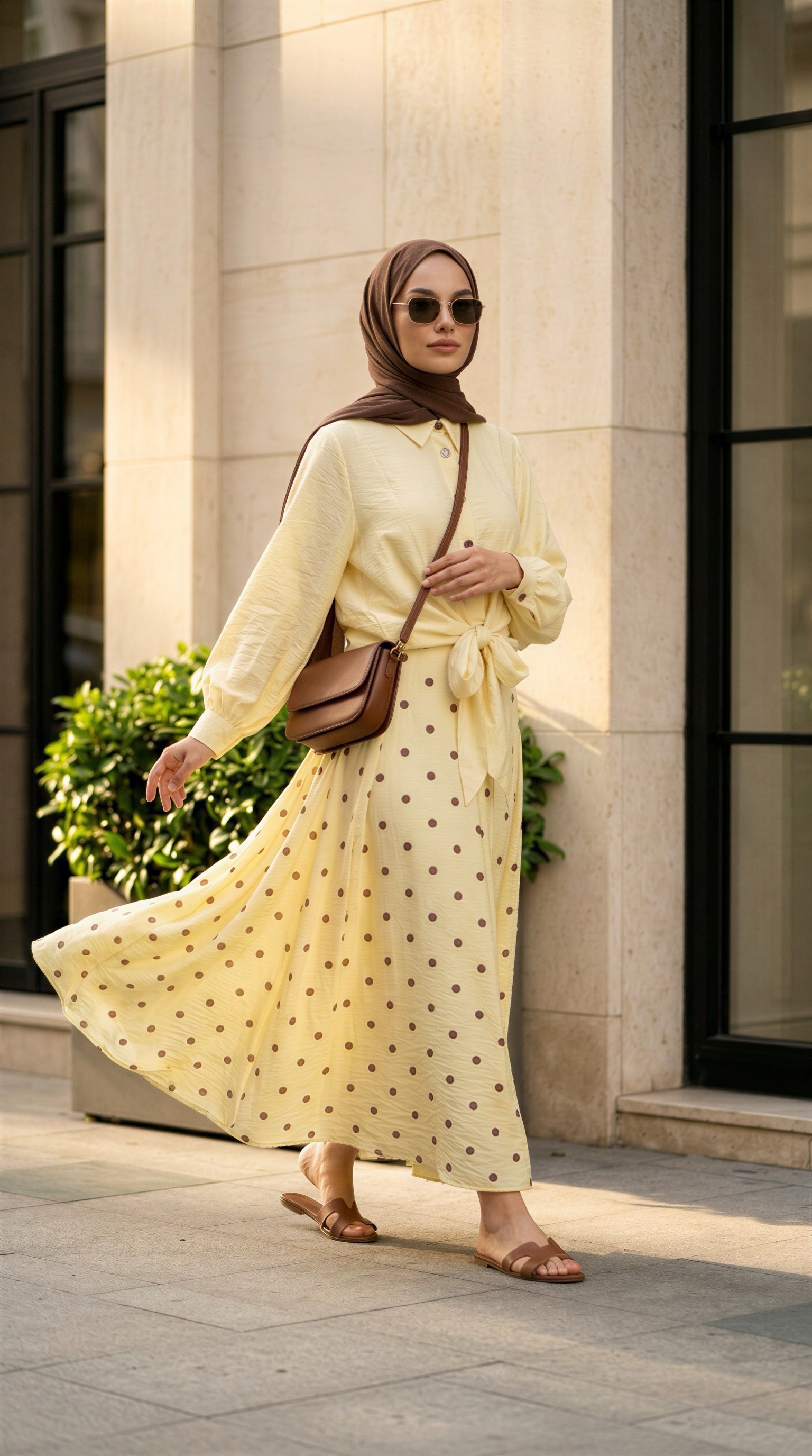 va puantiye etekli takım sarı