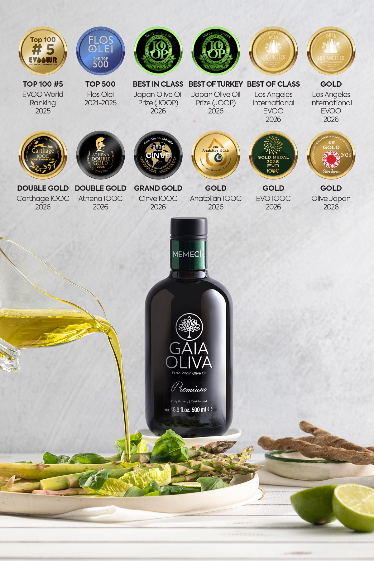 Premium Memecik 500 ml Erken Hasat Natürel Sızma Zeytinyağı