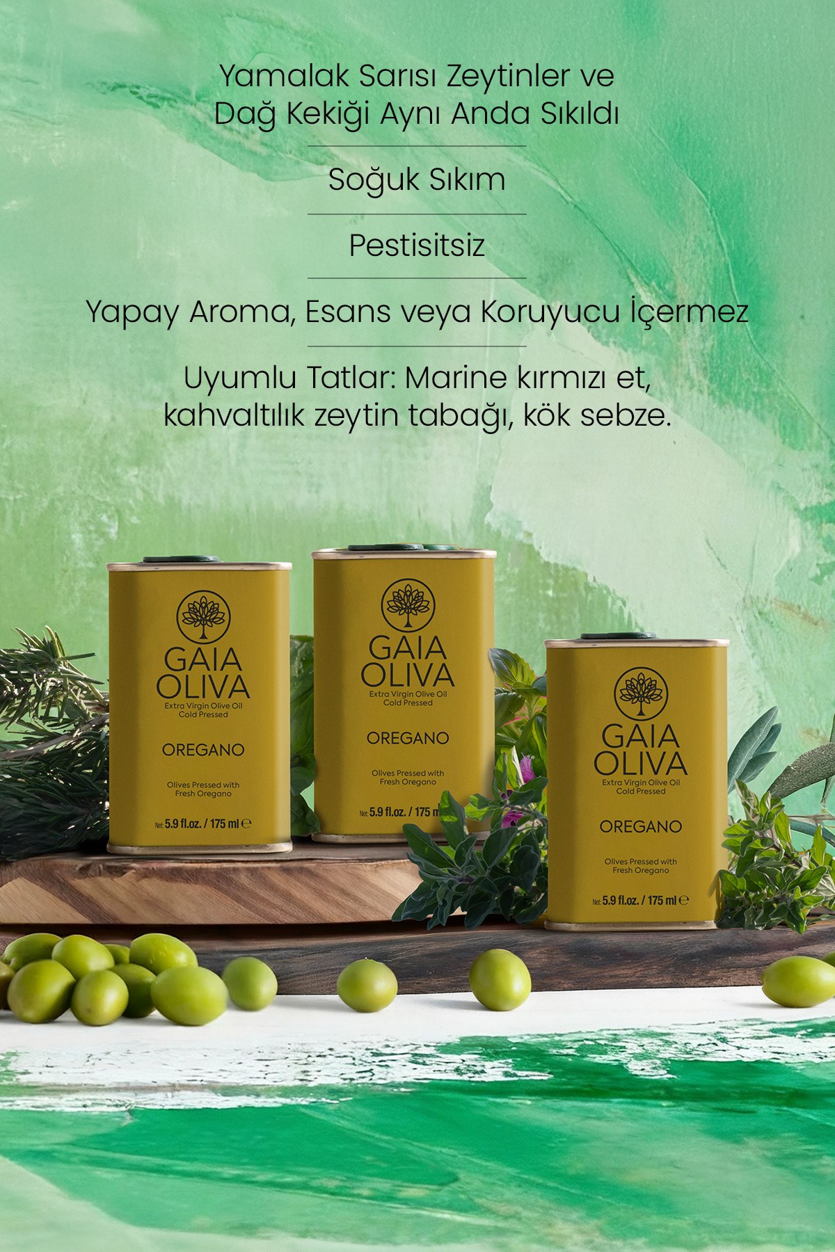 Dağ Kekiği Çeşnili 175 ml Natürel Sızma Zeytinyağı