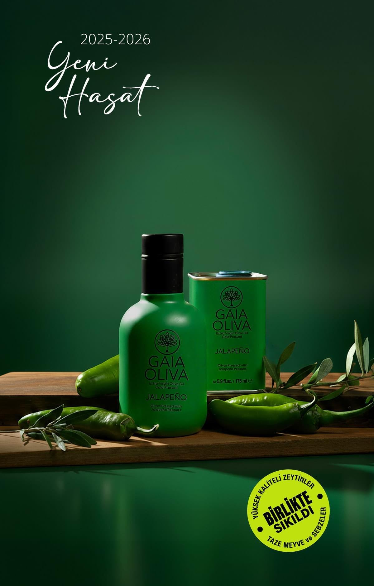 Jalapeno Çeşnili 175 ml Natürel Sızma Zeytinyağı