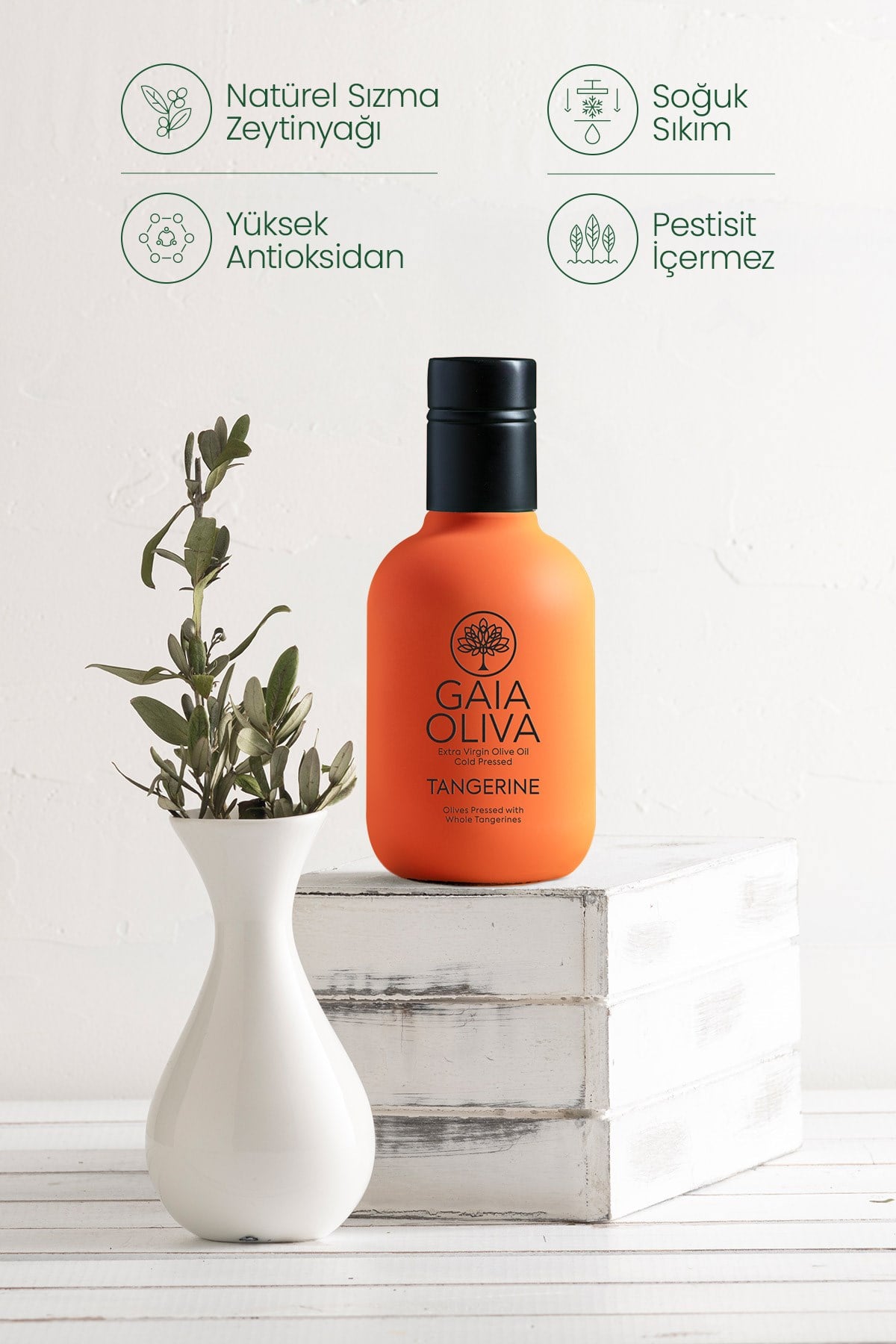 Mandalina Çeşnili 250 ml Natürel Sızma Zeytinyağı