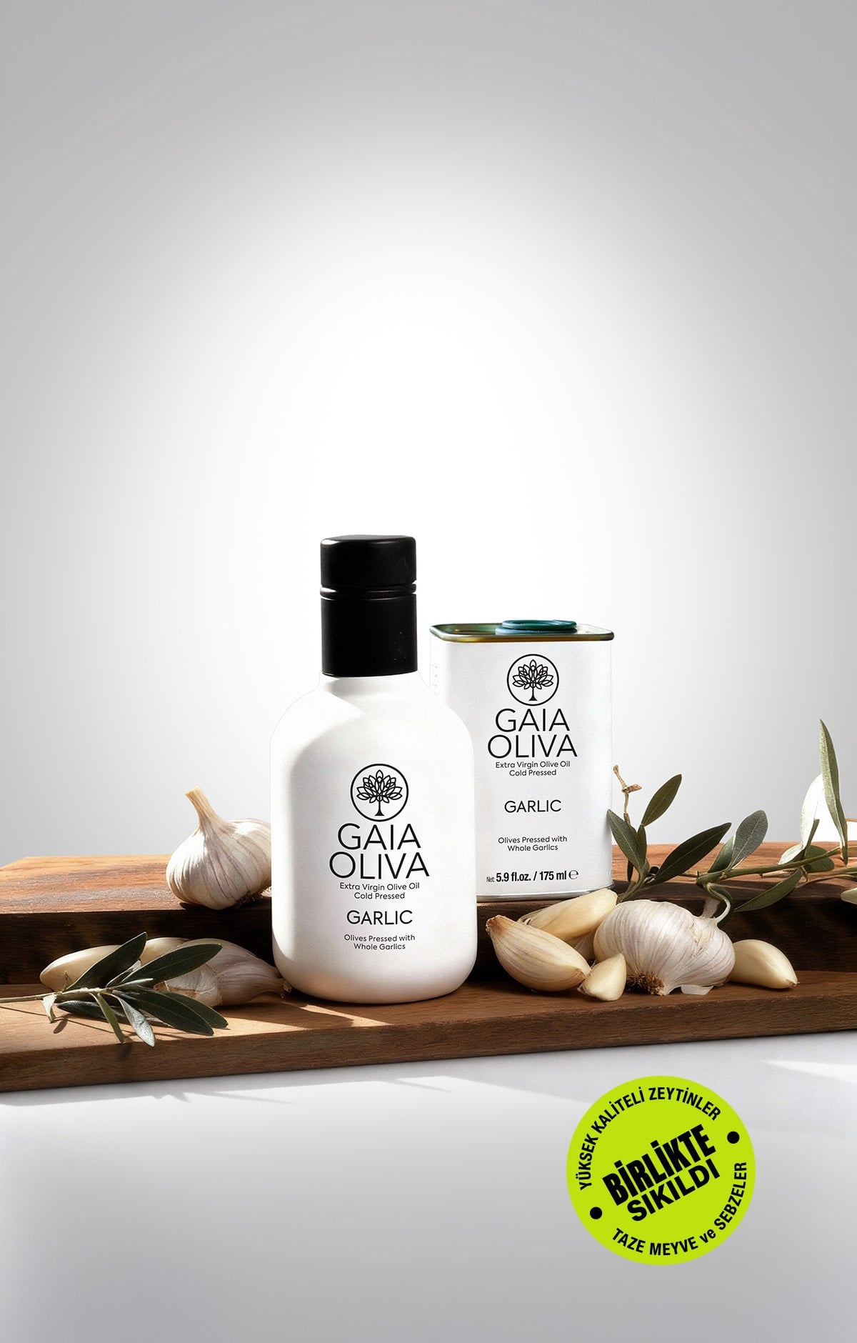 Sarımsak Çeşnili 175 ml Natürel Sızma Zeytinyağı