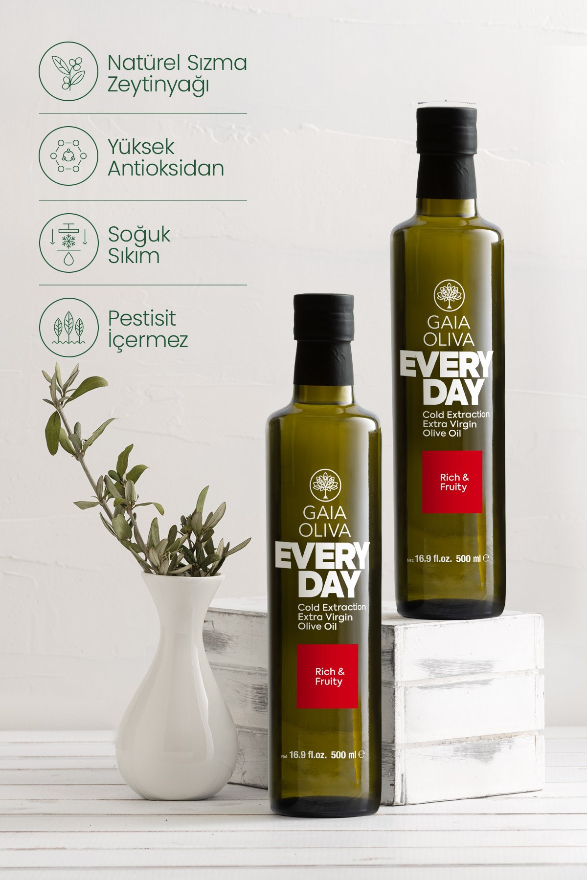 Everyday 500 ml Natürel Sızma Zeytinyağı