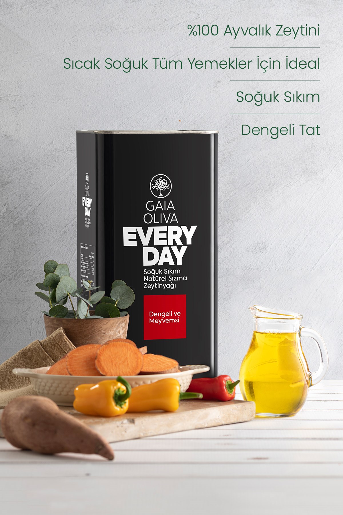 Everyday Ayvalık 5 lt Natürel Sızma Zeytinyağı
