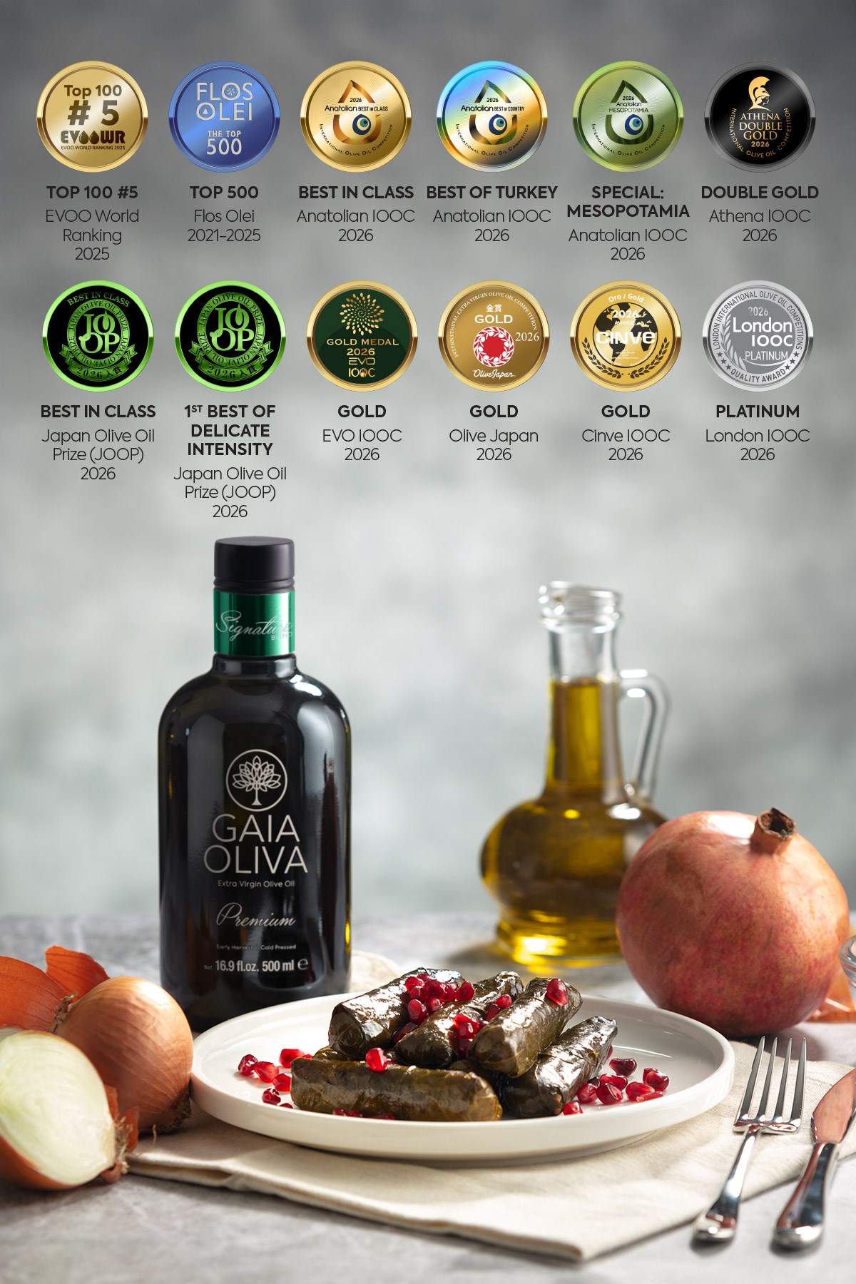 Premium Signature Blend 500 ml Erken Hasat Natürel Sızma Zeytinyağı