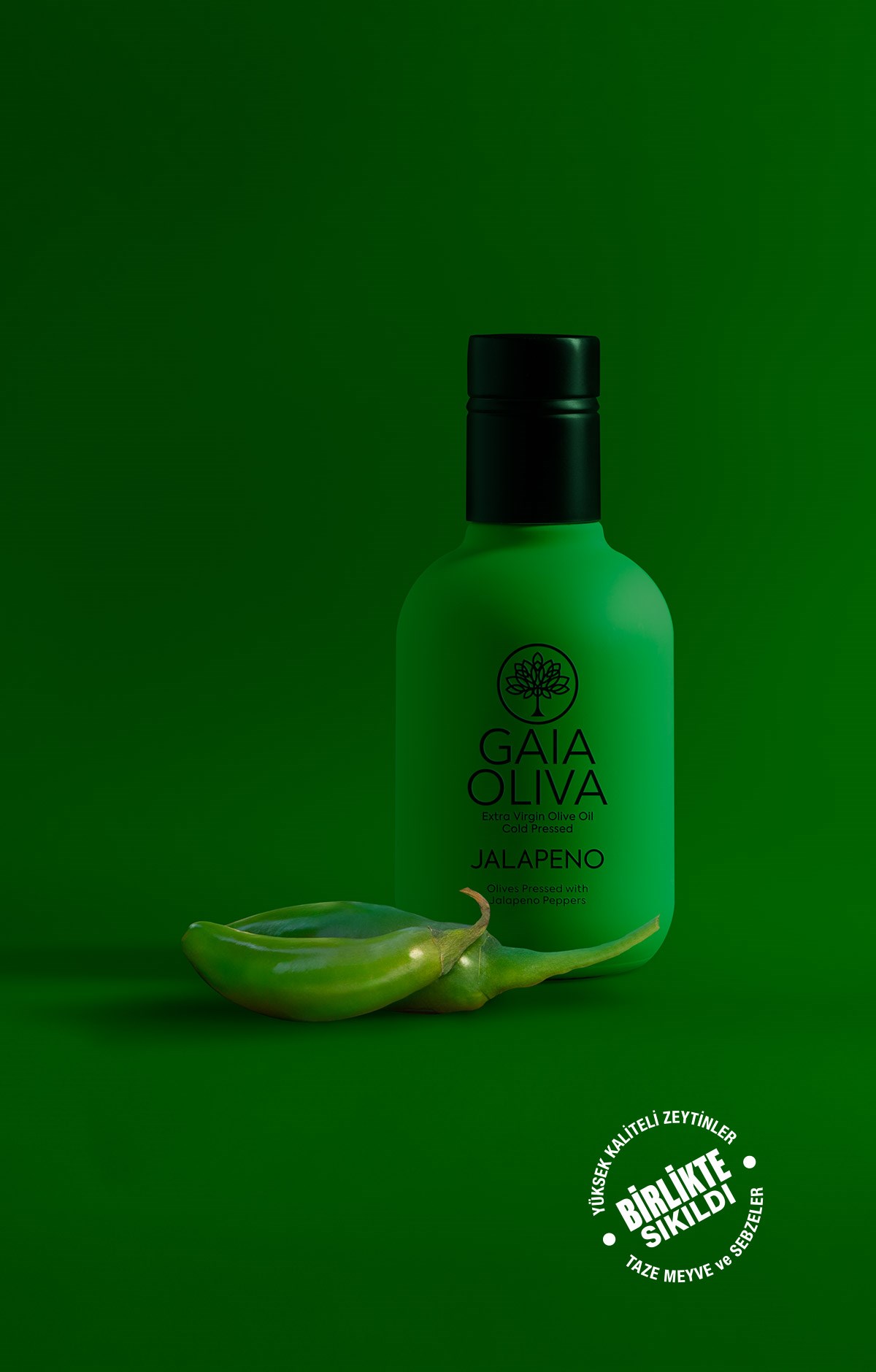 Jalapeno Çeşnili 250 ml Natürel Sızma Zeytinyağı