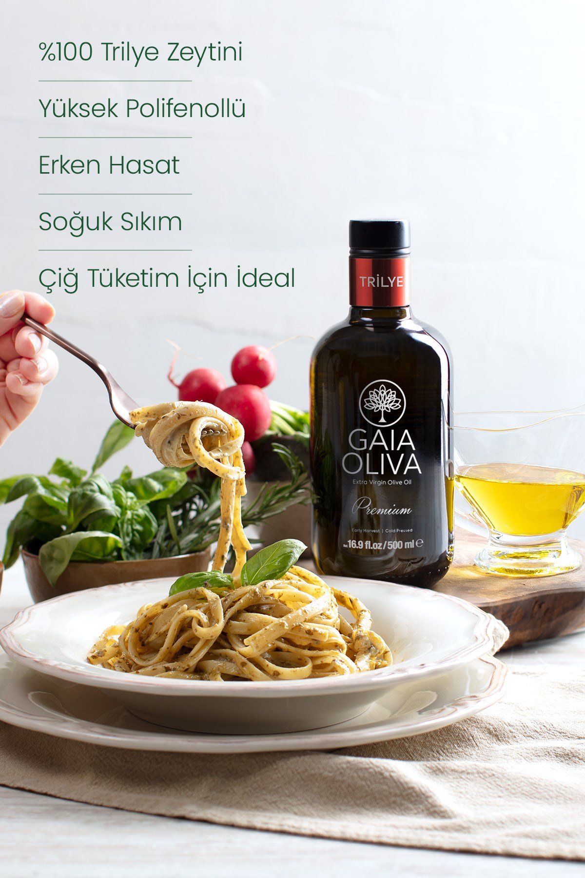 Premium Trilye 500 ml Erken Hasat Natürel Sızma Zeytinyağı
