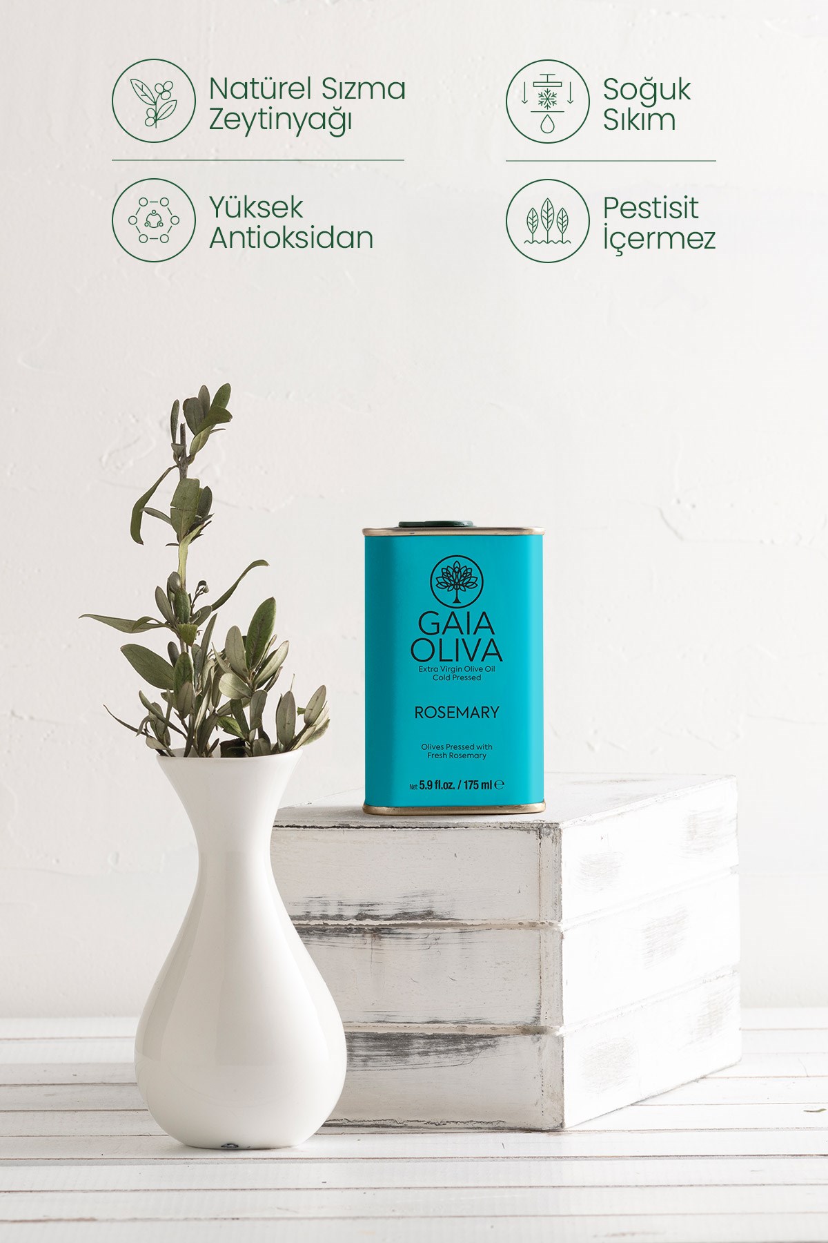 Biberiye Çeşnili 175 ml Natürel Sızma Zeytinyağı