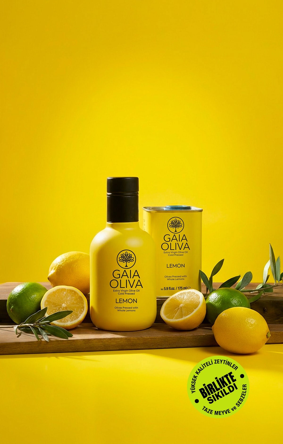 Limon Çeşnili 250 ml Natürel Sızma Zeytinyağı