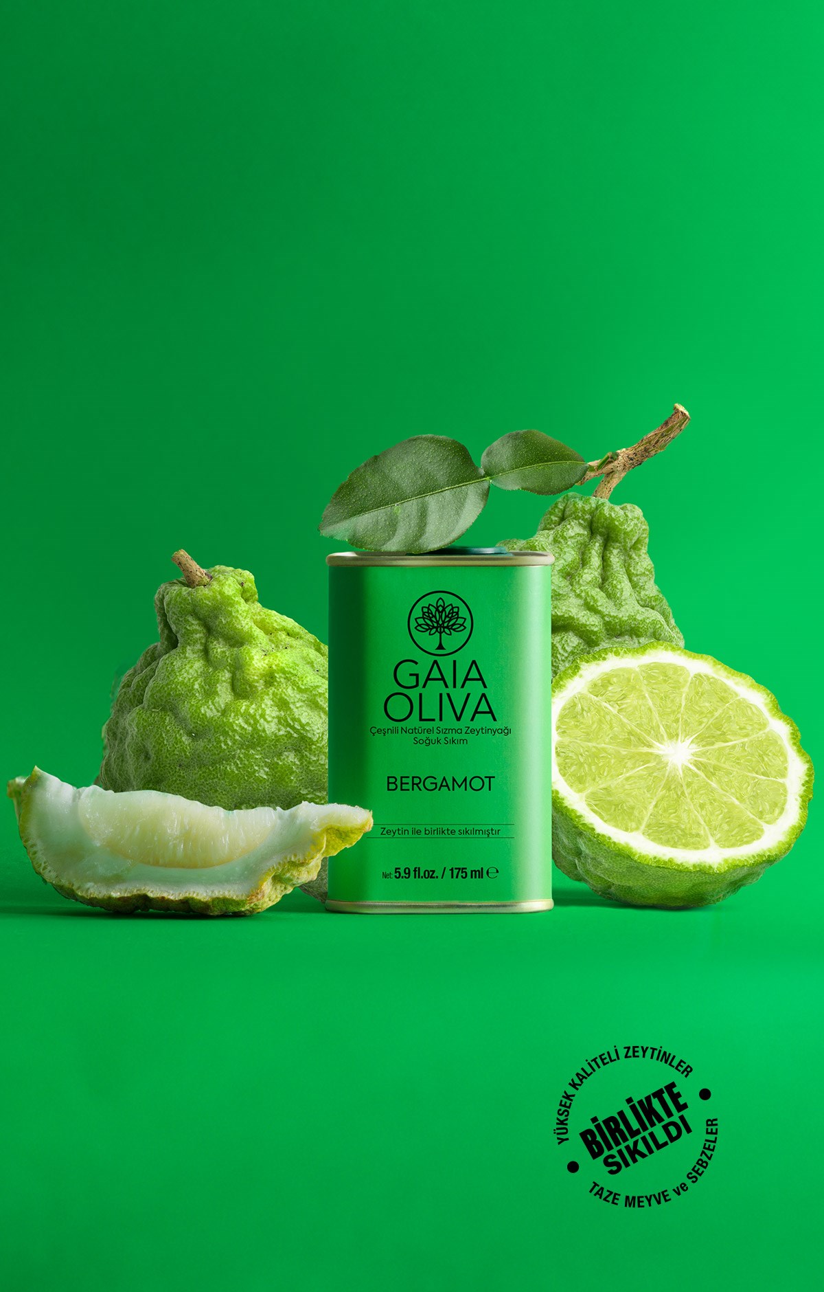 Bergamot Çeşnili 175 ml Natürel Sızma Zeytinyağı