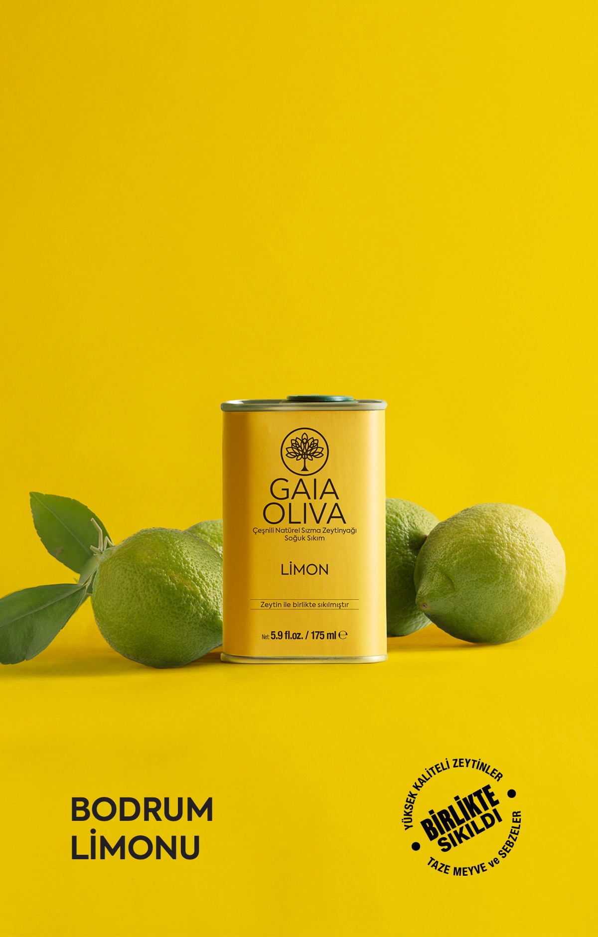 Limon Çeşnili 175 ml Natürel Sızma Zeytinyağı