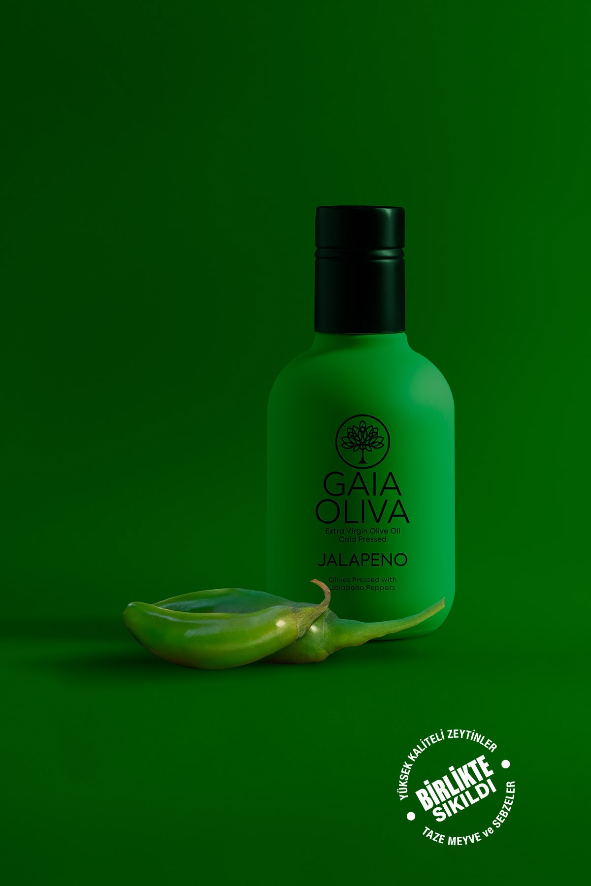Jalapeno Çeşnili 250 ml Natürel Sızma Zeytinyağı