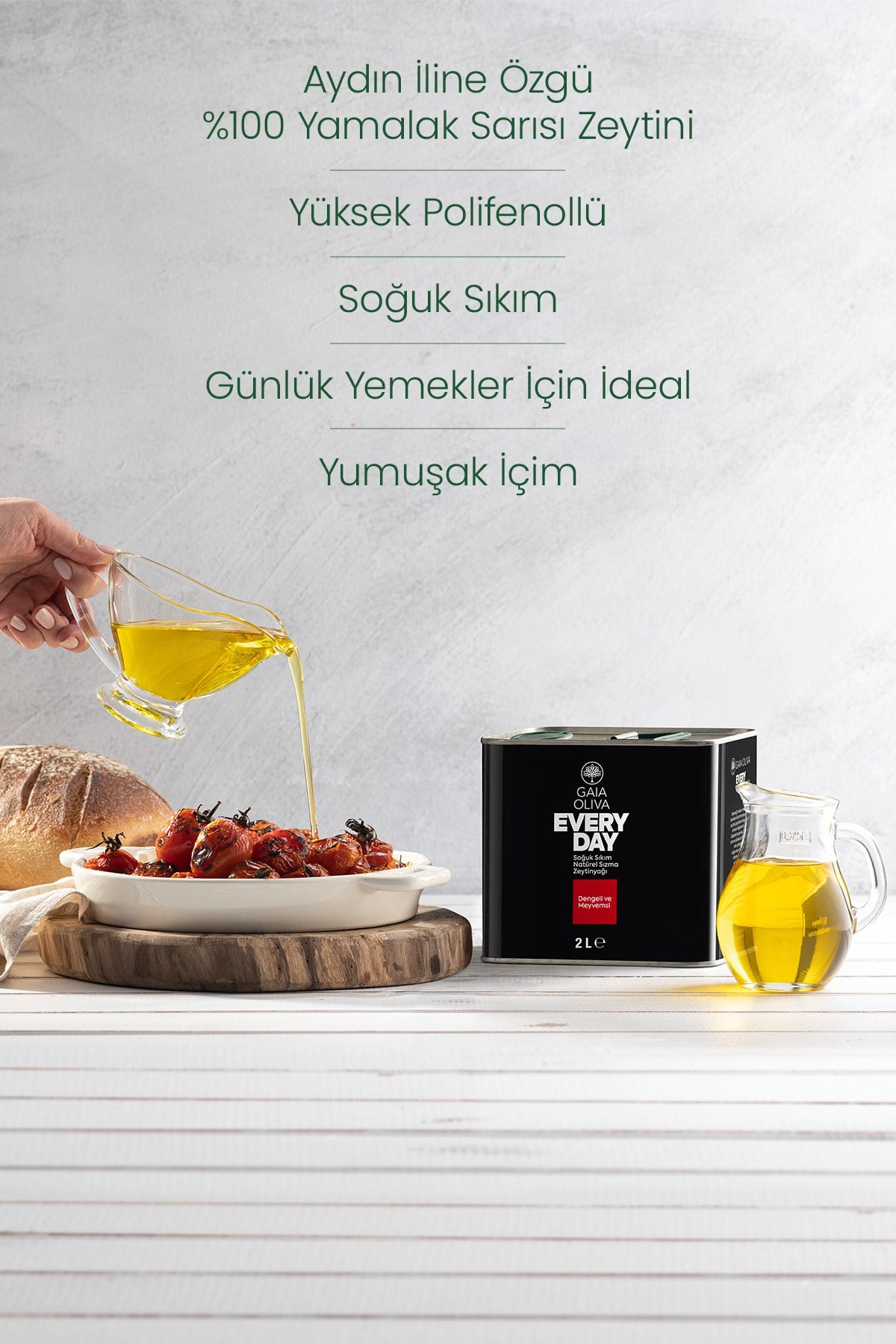 Everyday Yamalak Sarısı 2 lt Natürel Sızma Zeytinyağı
