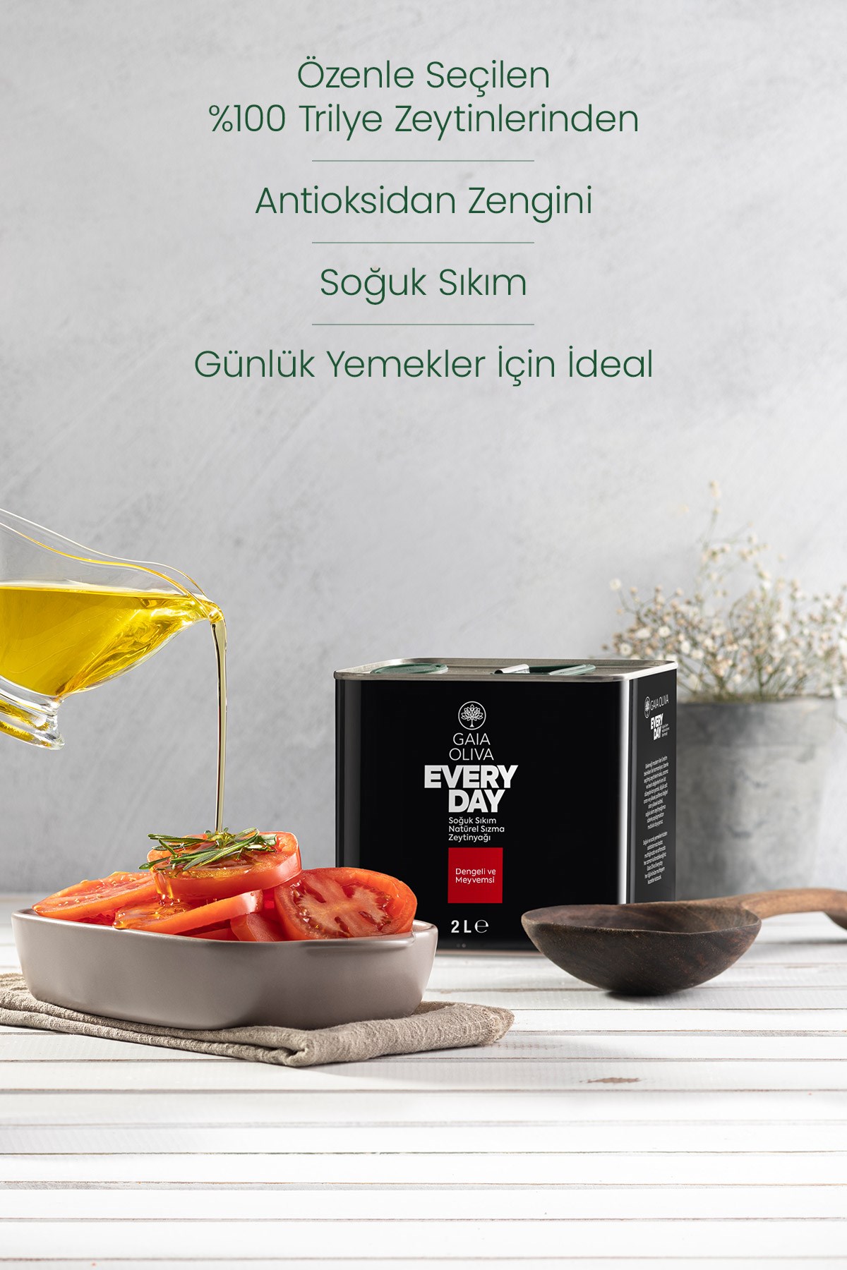 Everyday Trilye 2 lt Natürel Sızma Zeytinyağı