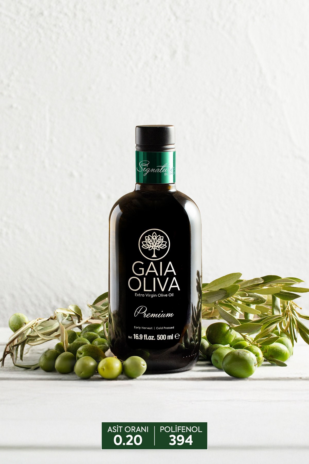 Premium Signature Blend 500 ml Erken Hasat Natürel Sızma Zeytinyağı