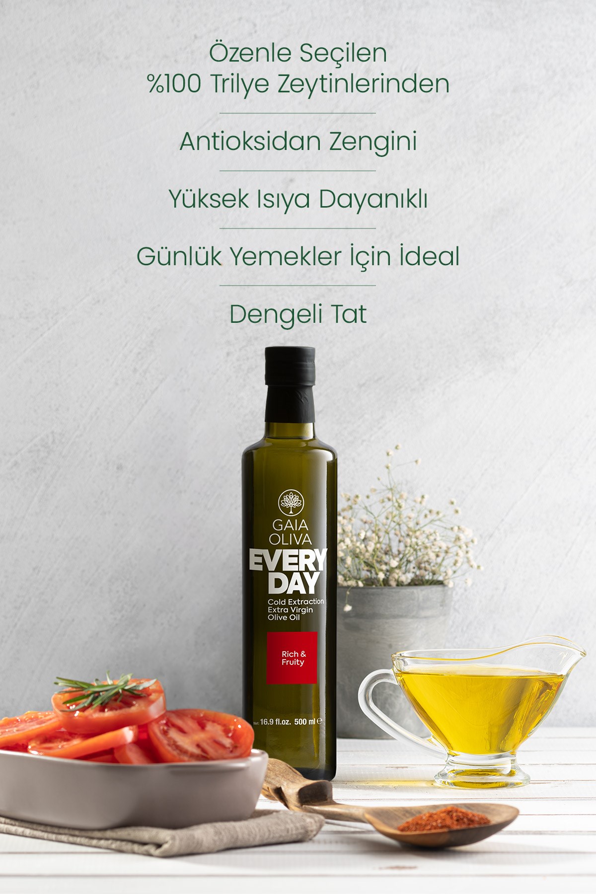Everyday 500 ml Natürel Sızma Zeytinyağı