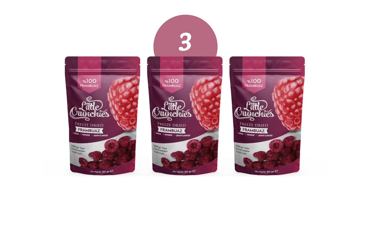Freeze Dried Frambuaz 3'lü Paket