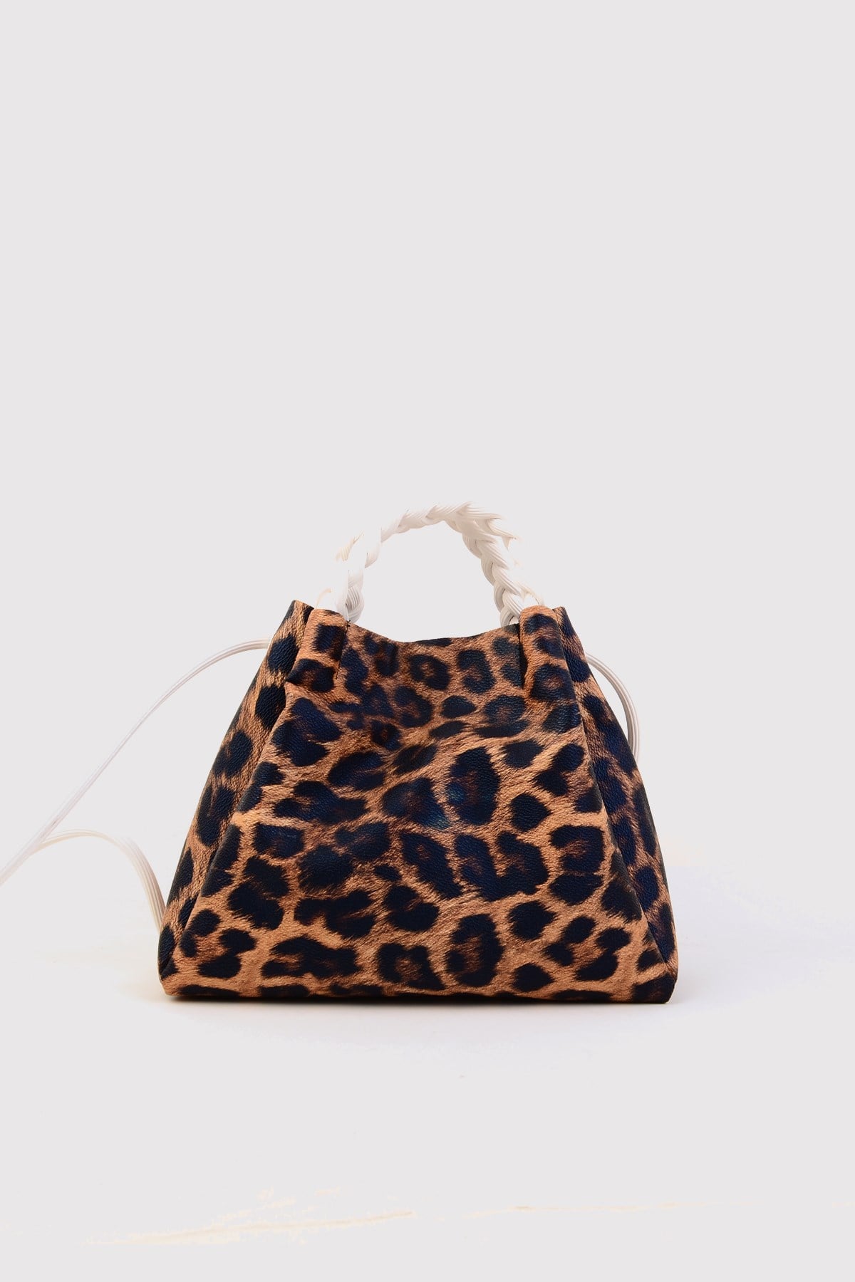 Leopar Kadın Desenli El ve Çapraz Çanta