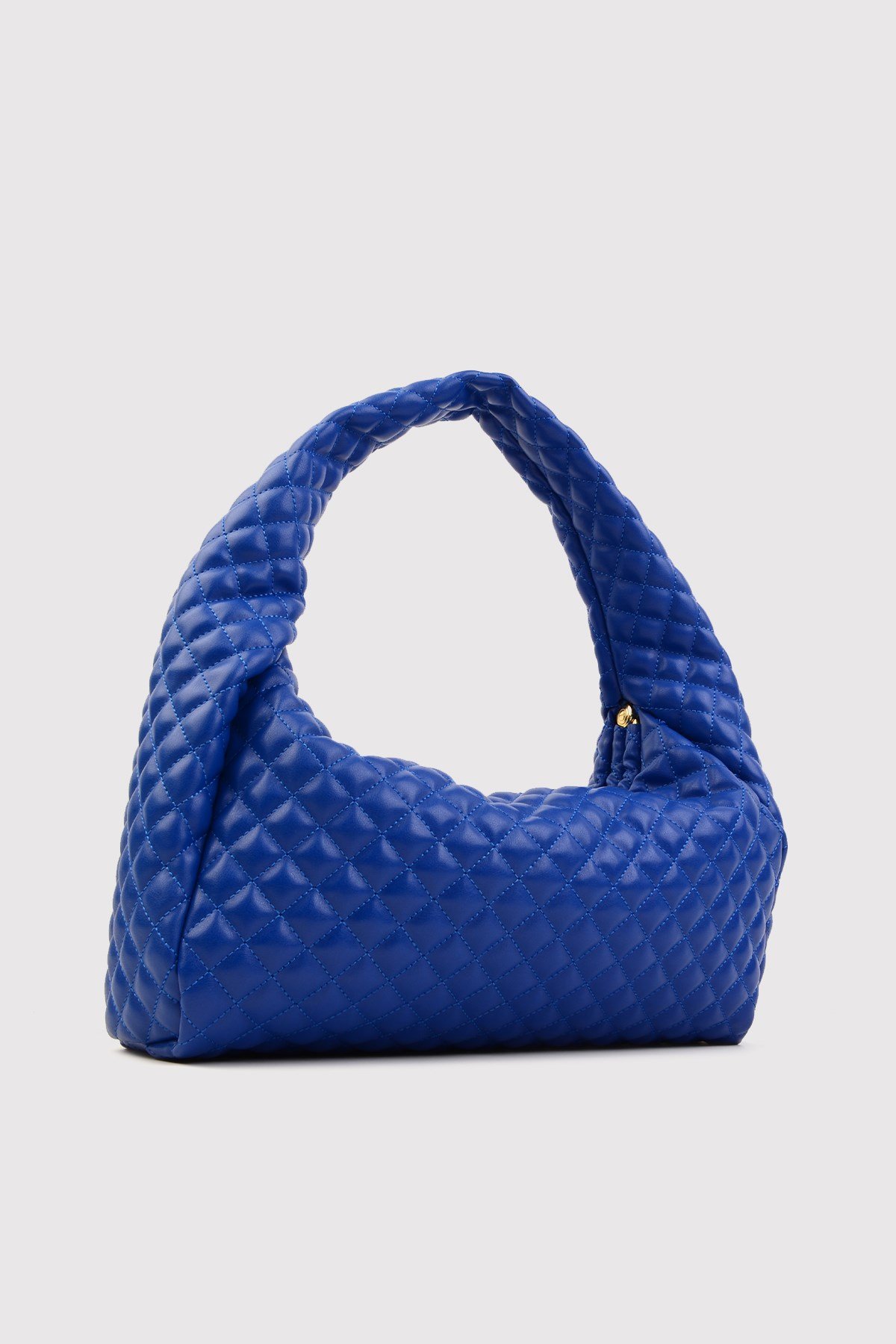 Mavi Kadın Kapitone Omuz Çantası