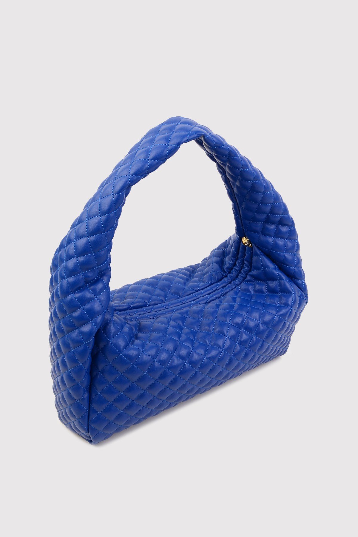 Mavi Kadın Kapitone Omuz Çantası