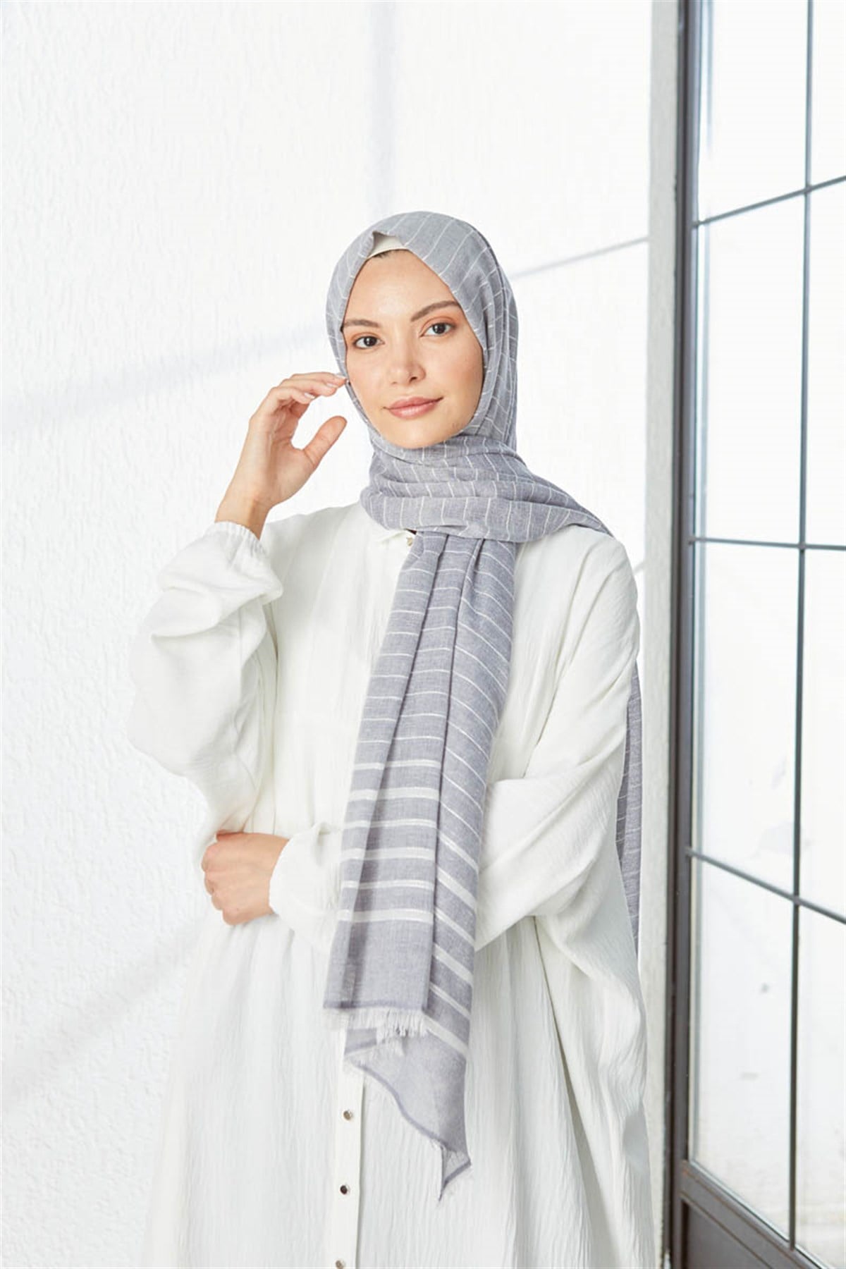 KATRİN ŞAL 7997-ANTRASİT