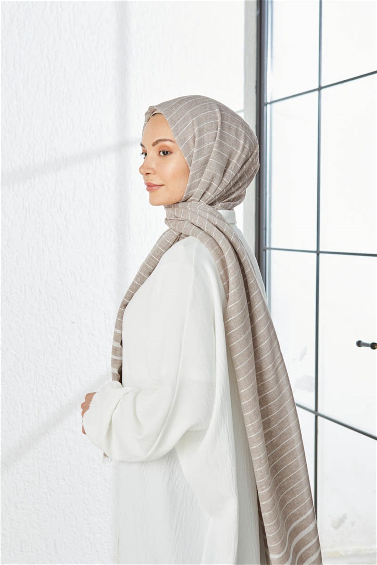 KATRİN ŞAL 7997-SÜTLÜ KAHVE