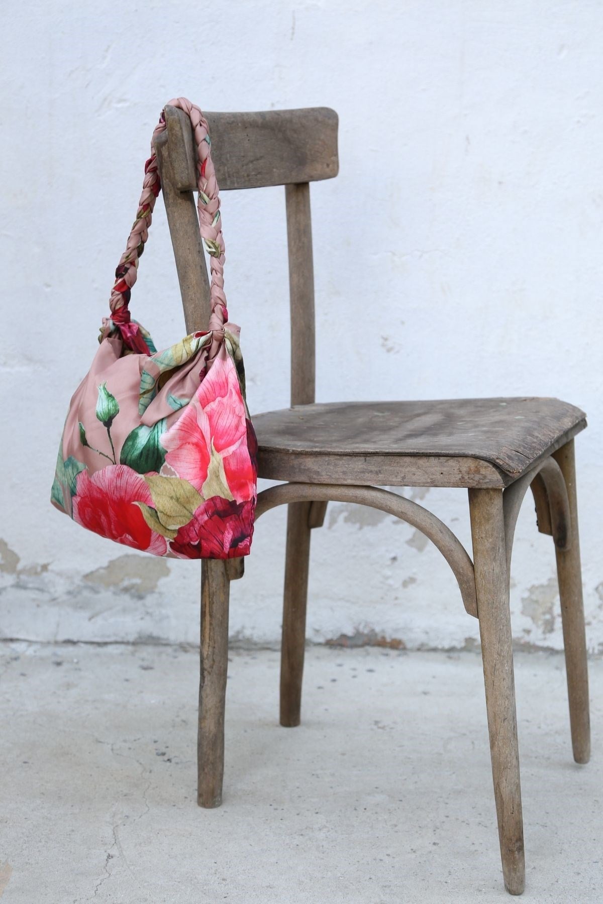 KNIT HANDLE SCARFBAG-NAR ÇİÇEĞİ-2
