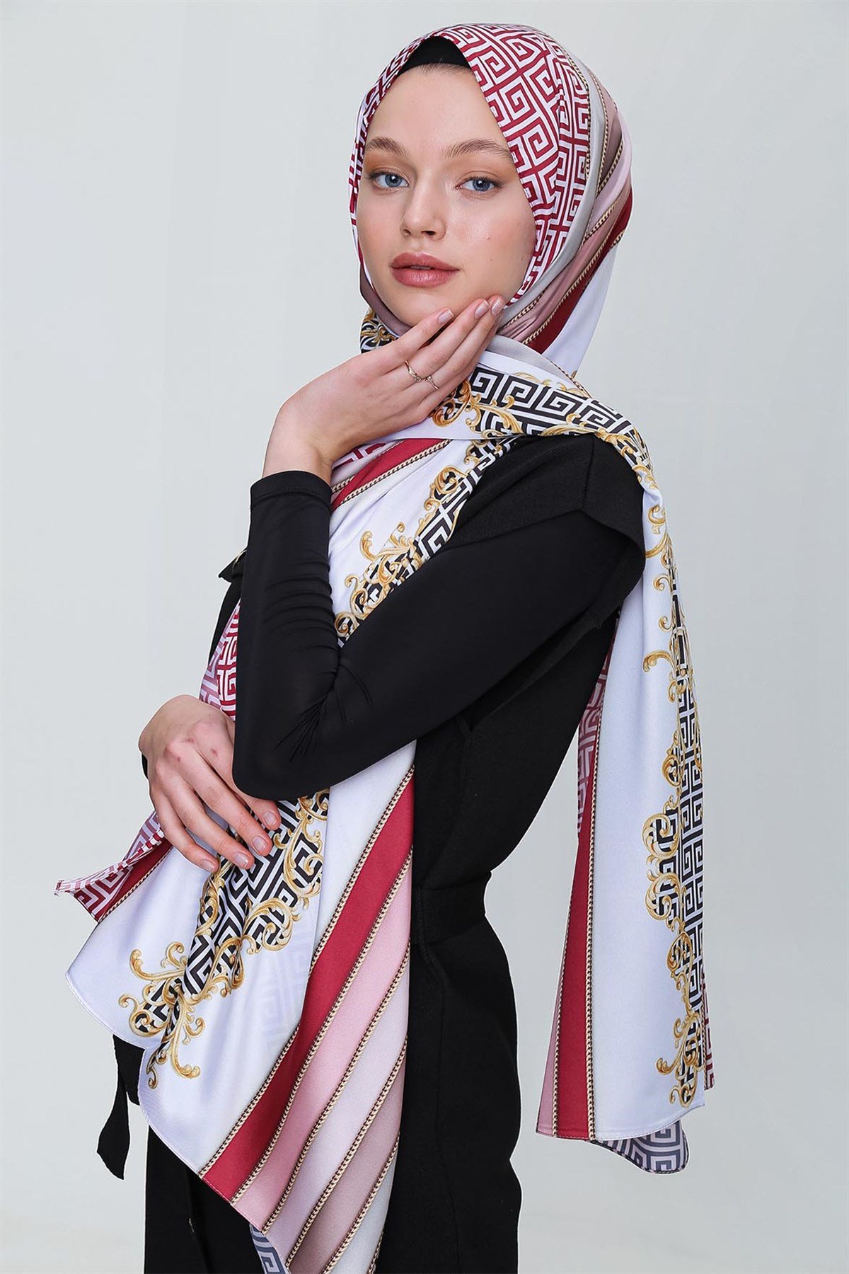 SHANTUQ TWİLL ŞAL ZİNCİR DESEN-K.BYZ-BRD