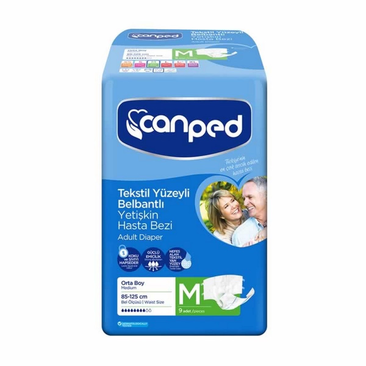 Canped Belbantlı Hasta Bezi Orta 9 LU